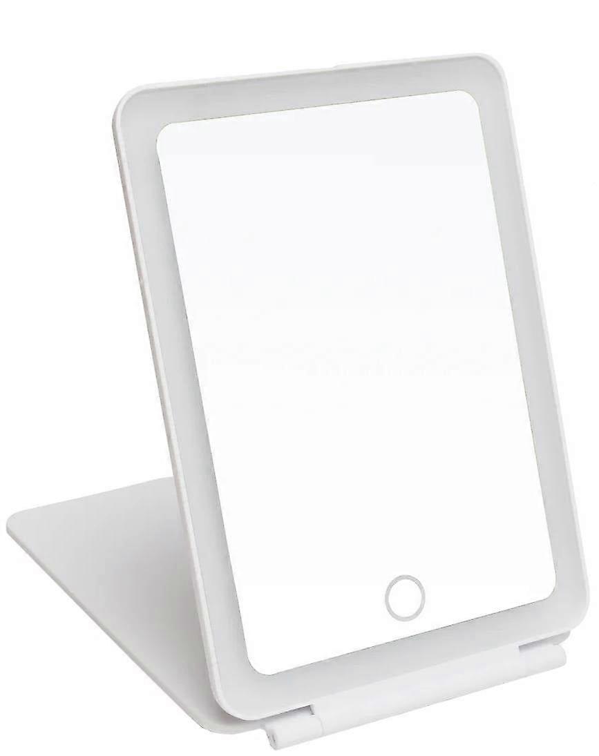 Alice Wheeler London Soft Touch Portable LED Mirror - White