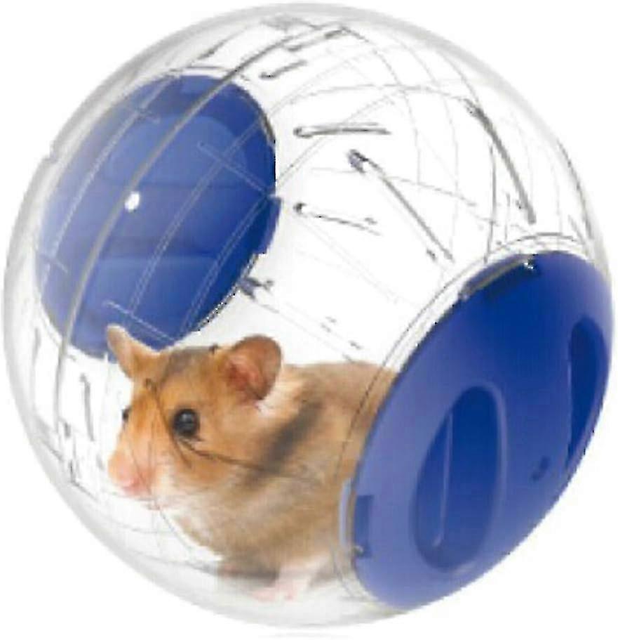 Small Animal Activity Toy Boredom Breaker Run Around Exercise Rolling Balls Toy for Small Pets (Blue)