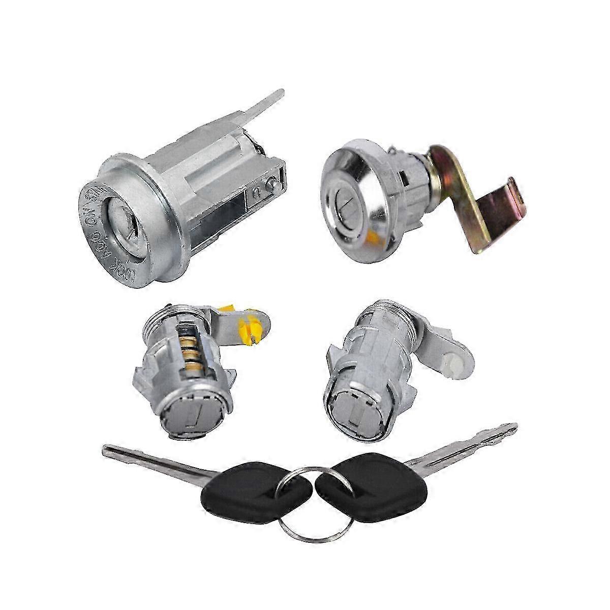 New Ignition Barrel & Door Locks & Lock with 2 Keys for Pickup Model 1988-1997