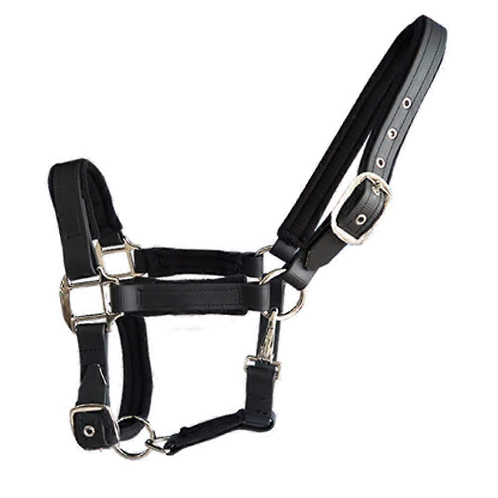 Horse Headcollar with Double Layer Thickened Nylon Headcollar in 3 Sizes for Pony Blue Red Black