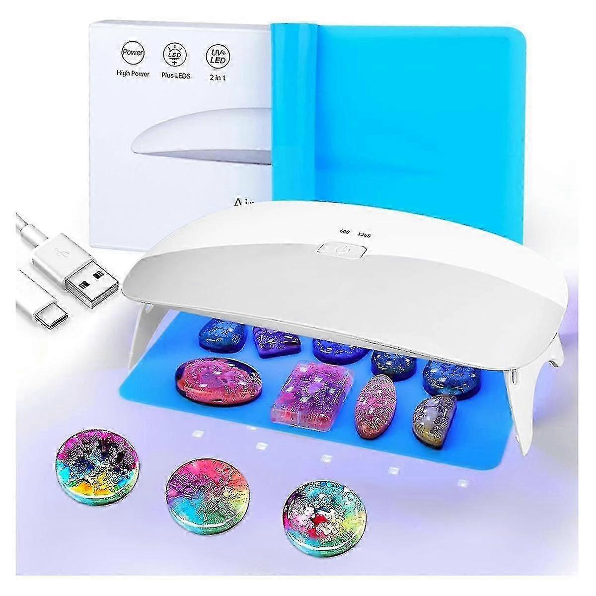 48W Fast Curing UV/LED Resin Lamp with 30 Dual Lightsource Beads for Resin Applications