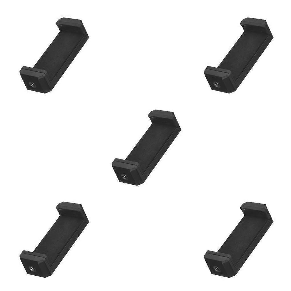 5 Sets of Phone Holder Monopod Tripod Adapter Mini Tripod Flexible Camera Accessories Smartphone Holder Clip Rhombus Phone Stand Black