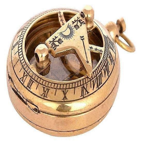 BRASS PUSH BUTTON NAUTICAL COMPASS Sailor POCKET MARITIME WORKING COMPASS