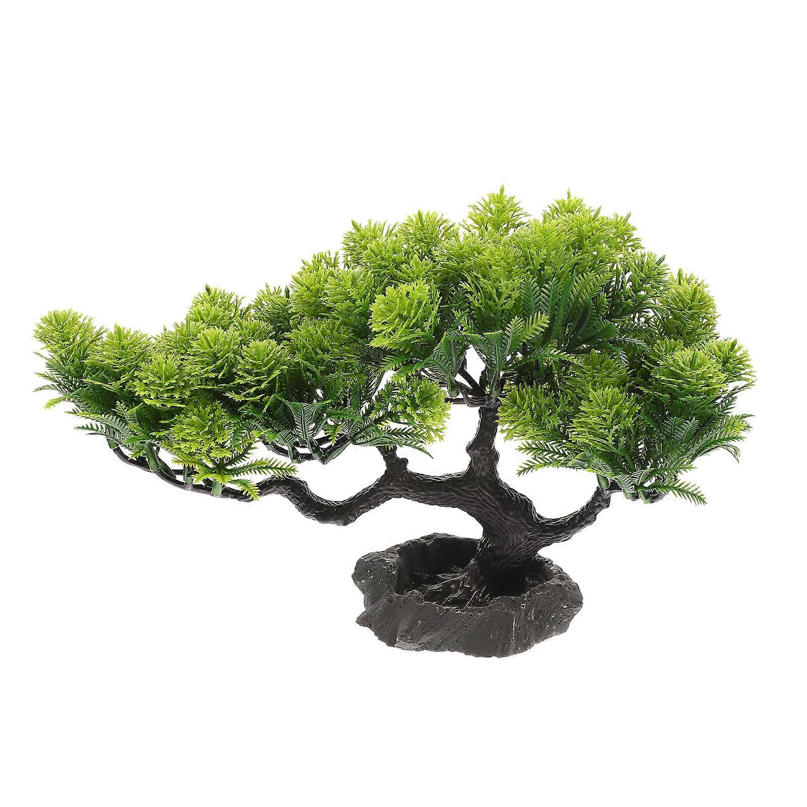 Sushi Plate Decoration Pine Tree For Meal Presentation And Home Decoration Color Green 28.00X20.00X8.00CM 1Pack