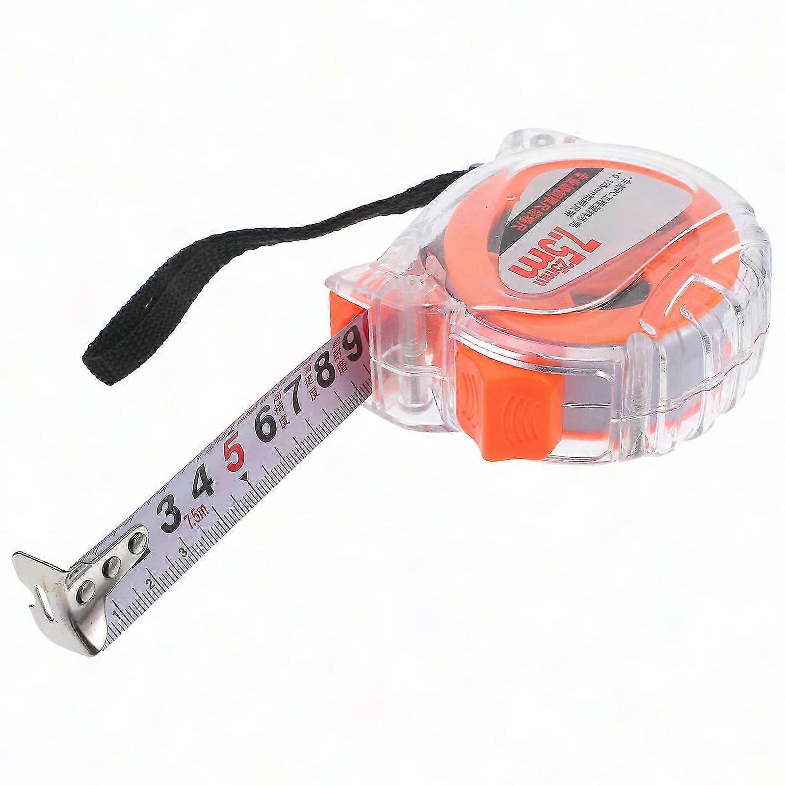 Engineers Tape Measure with Ergonomic Grip for DIY & Construction - 7.5m x 25mm Steel Measuring Tape (1 Set)