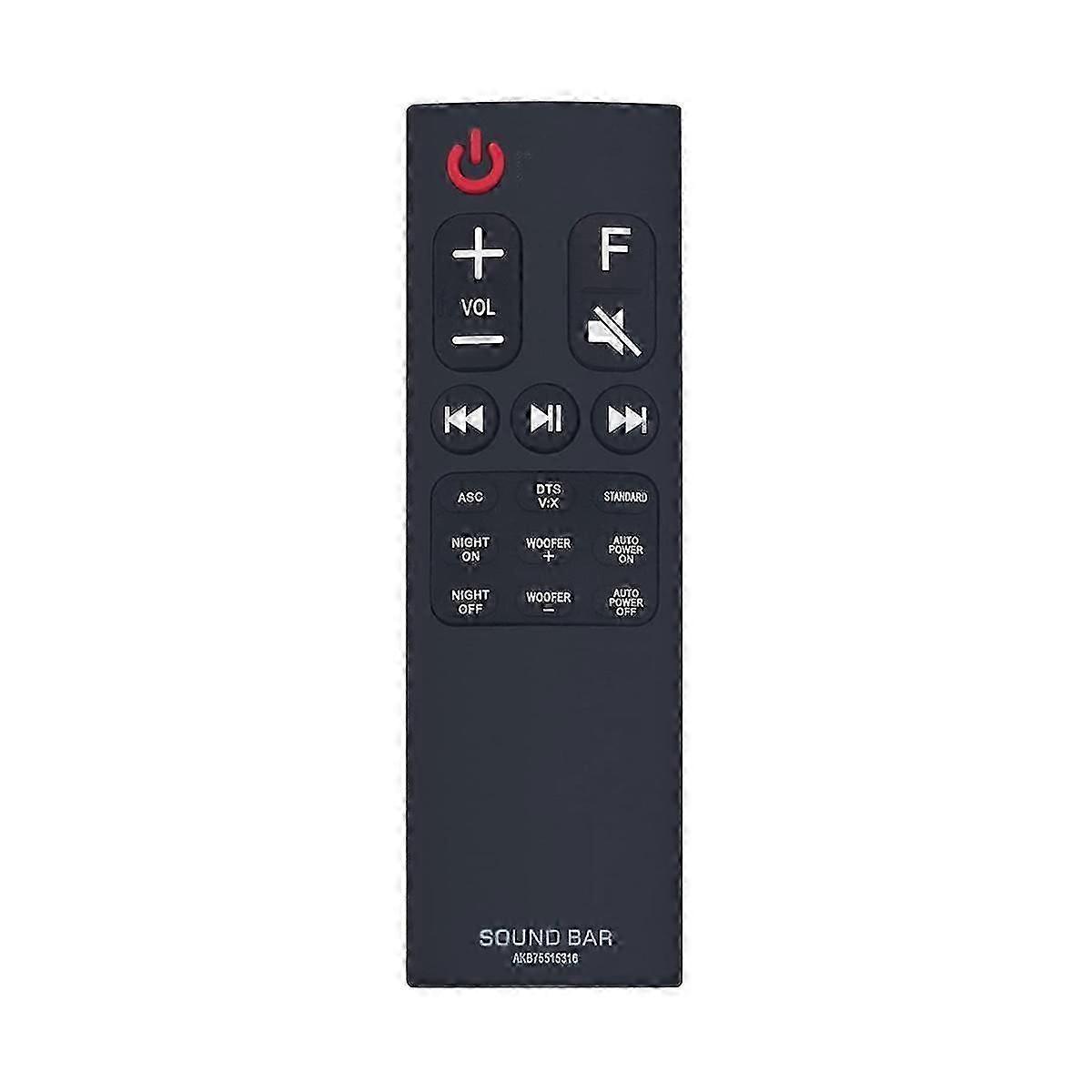 AKB75515316 Remote Control Replaced Fit for LG Sound Bar System Soundbar SK5 SK5Y New