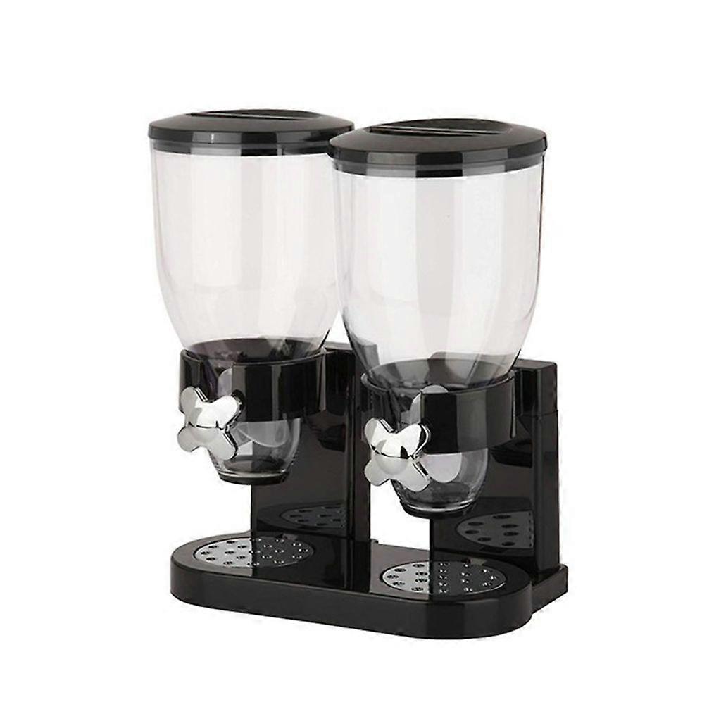 Food Jar Dispenser, Dustproof, Moisture Proof, Black.