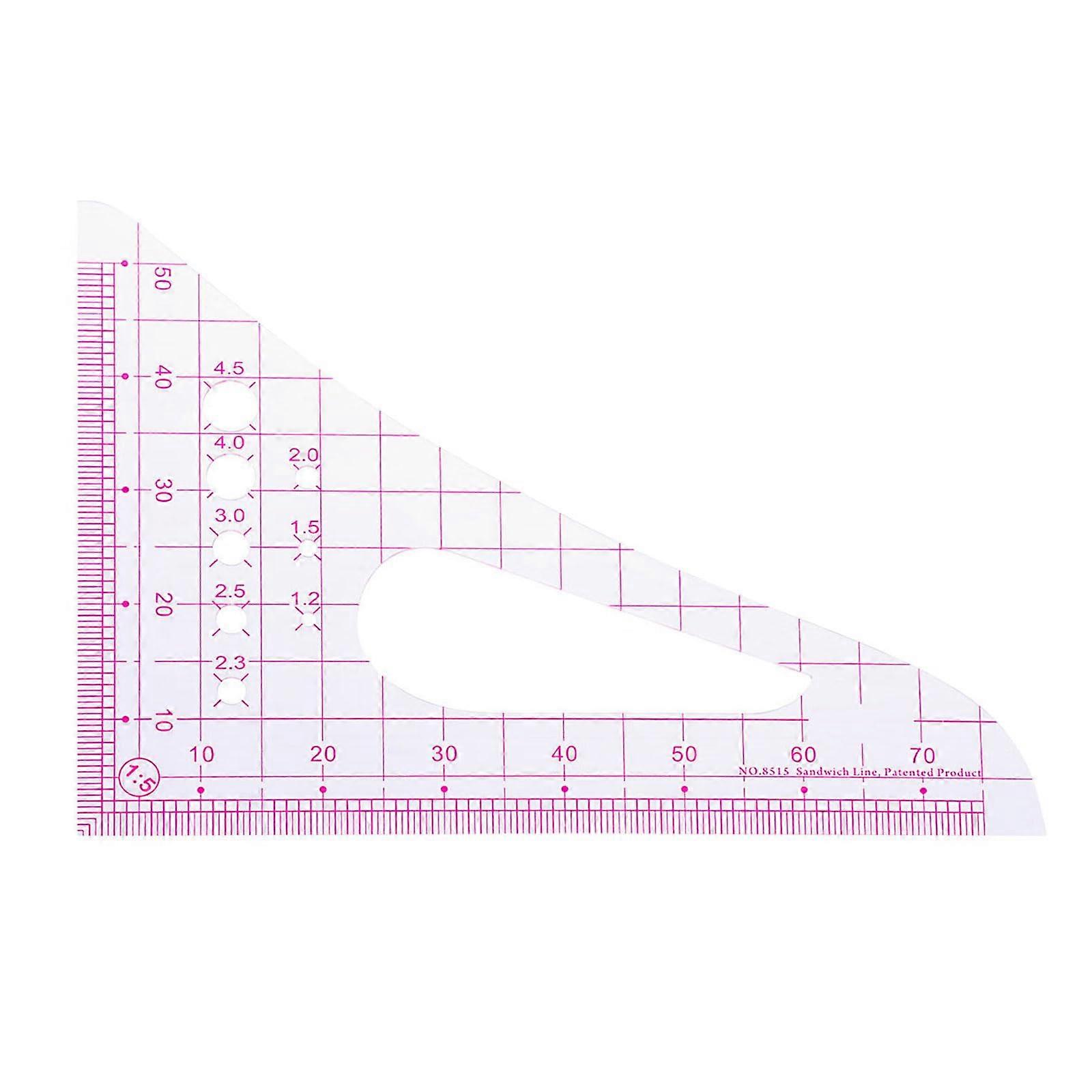 Patchwork Ruler, Multifunctional Quilting Ruler, Sewing Ruler, Measuring Tool for Sewing and Quilting Projects Ref: 9514