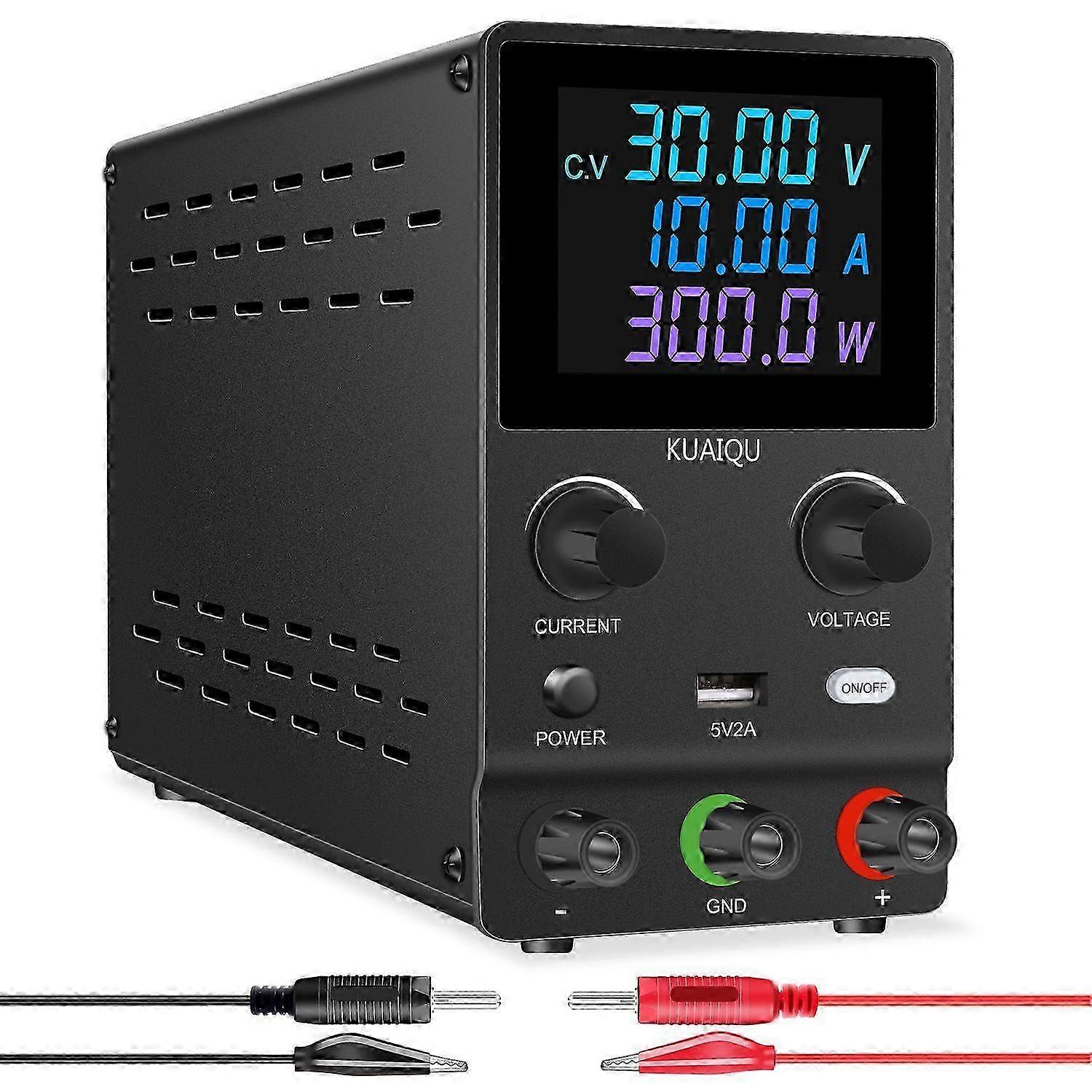 USB DC Laboratory Regulated Power Supply Adjustable 30V 10A Voltage Regulator