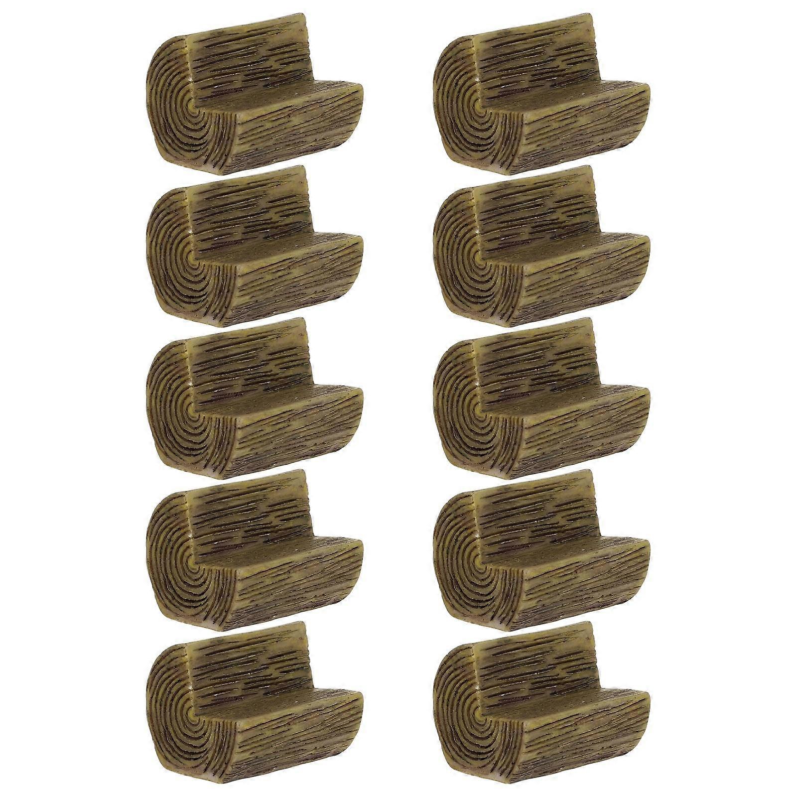 Mini Base for Fairy Gardens and Dining Tables Sturdy and Wear-Resistant Resin 10Pcs 1.18X0.98X0.90in