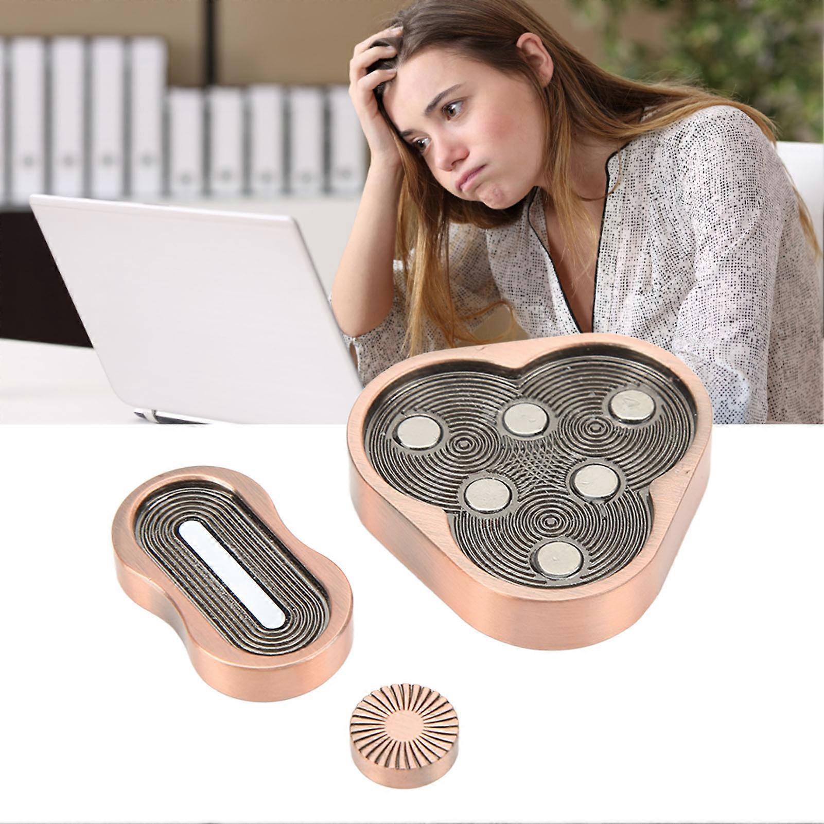 Stress Relief Slider Metal Click Triangle Portable Metal Sensory Slider Fidget Toys for Work