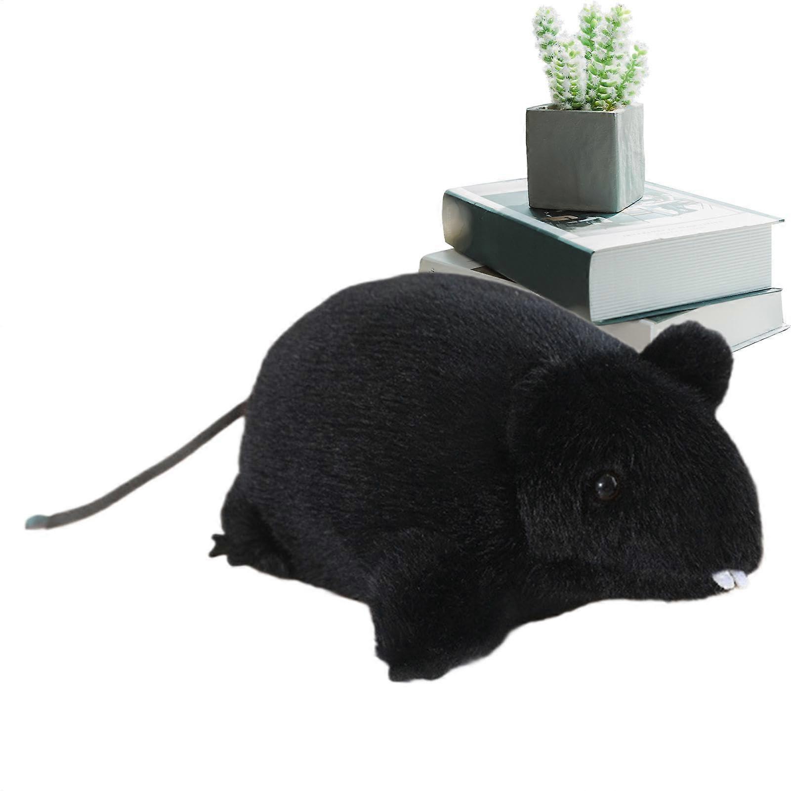 Plush Toy Mouse Stuffed Mouse Toy Simulated Mouse Shape Plush Doll Black Plush Fabric For Bedroom Playroom Car Sofa
