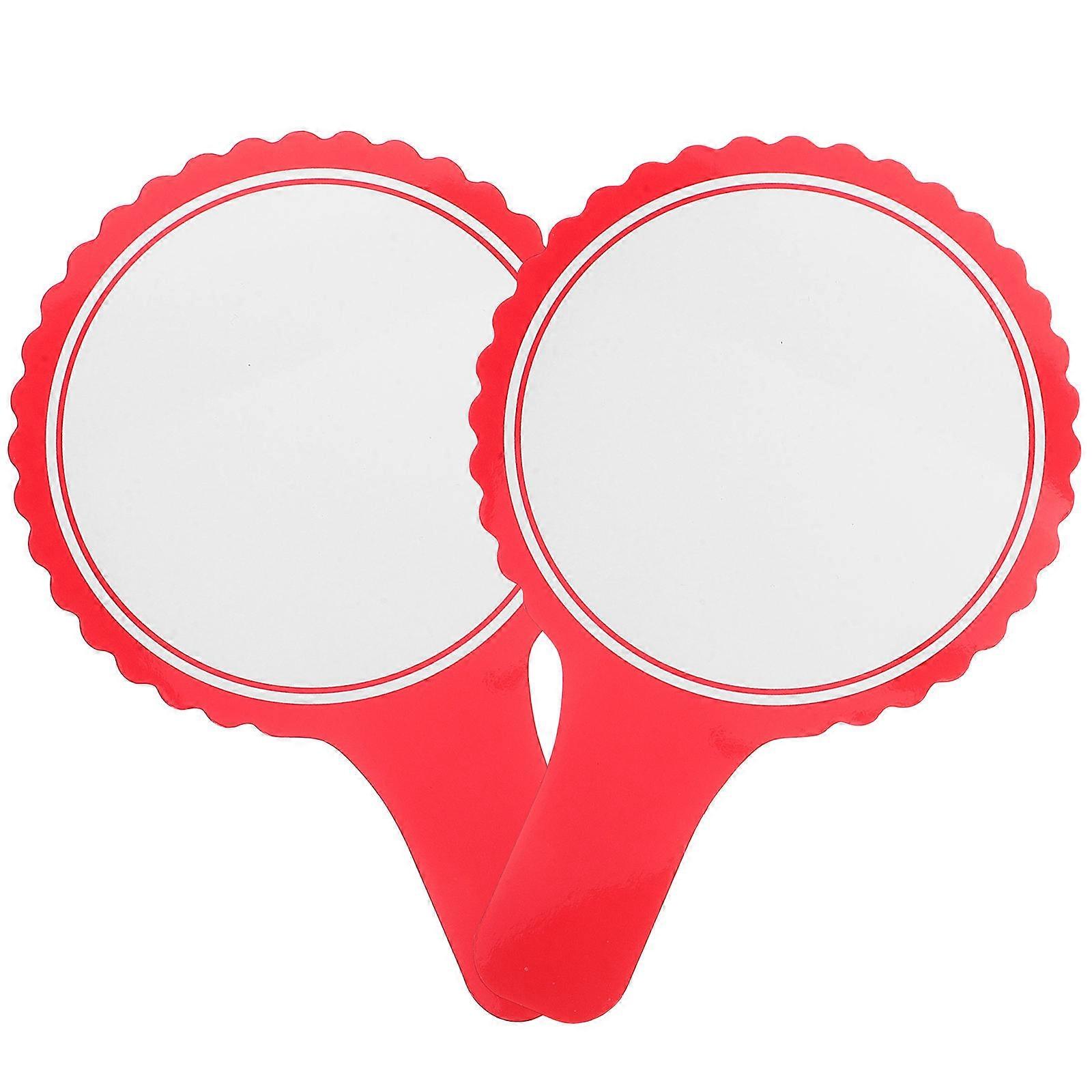 Whiteboard Handheld Dry Erase Board Classroom Voting Paddles Judges Scoring Multipurpose 2Pcs