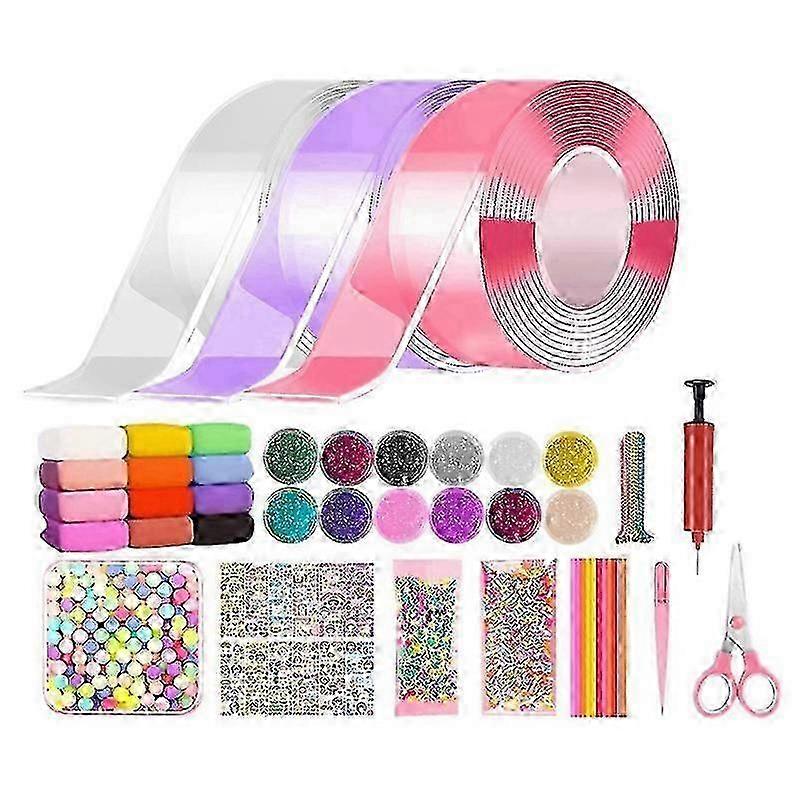 Nano Tape Kneading Bubble Blowing Toy Set - Double-Sided Adhesive Tape for Fun DIY Projects & Creative Activities