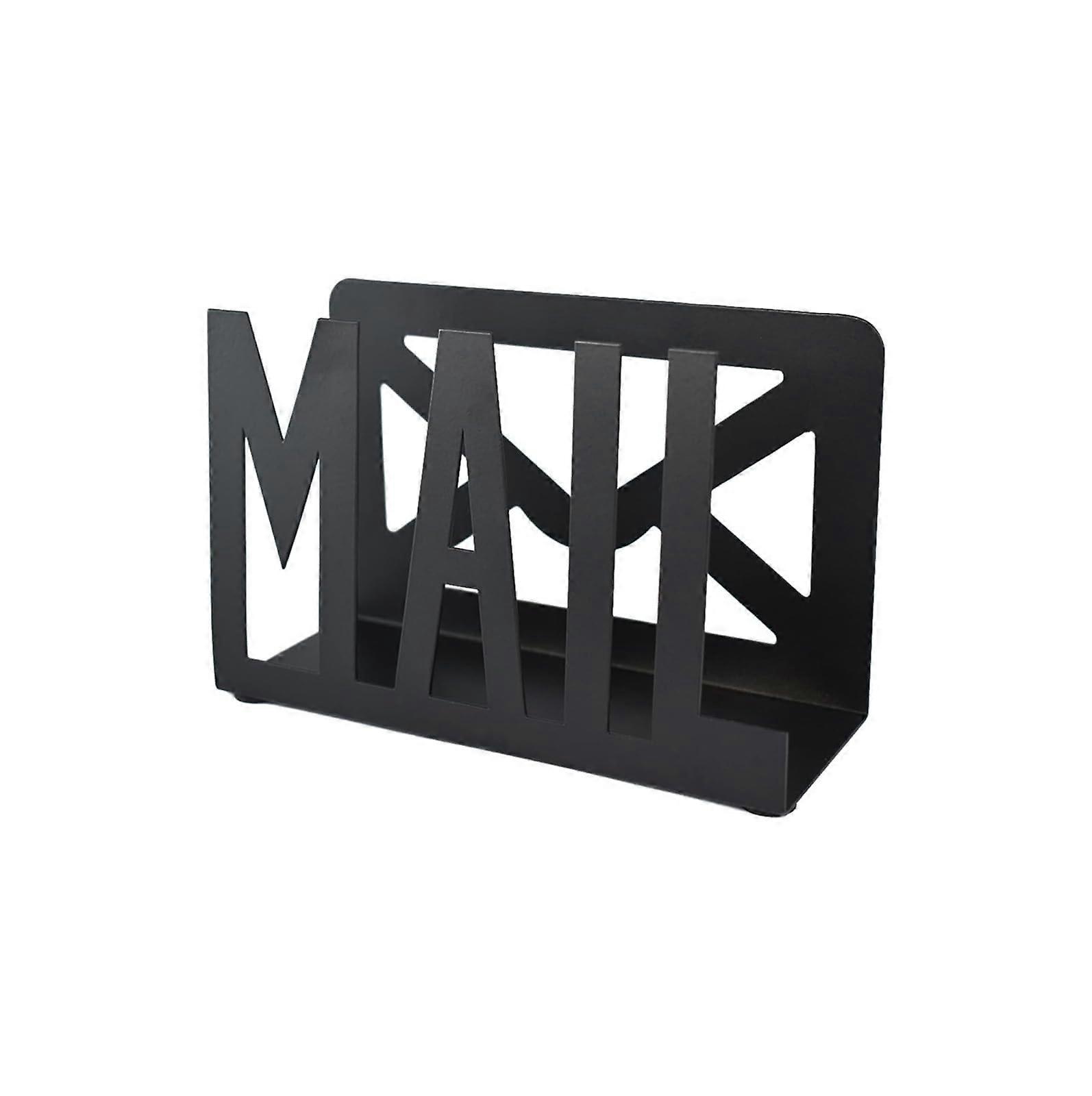 Sturdy MultiPurpose Letter Organizer Made of Iron, Portable for Desk with Printed Designs and Large Capacity for Desk, 1 Set