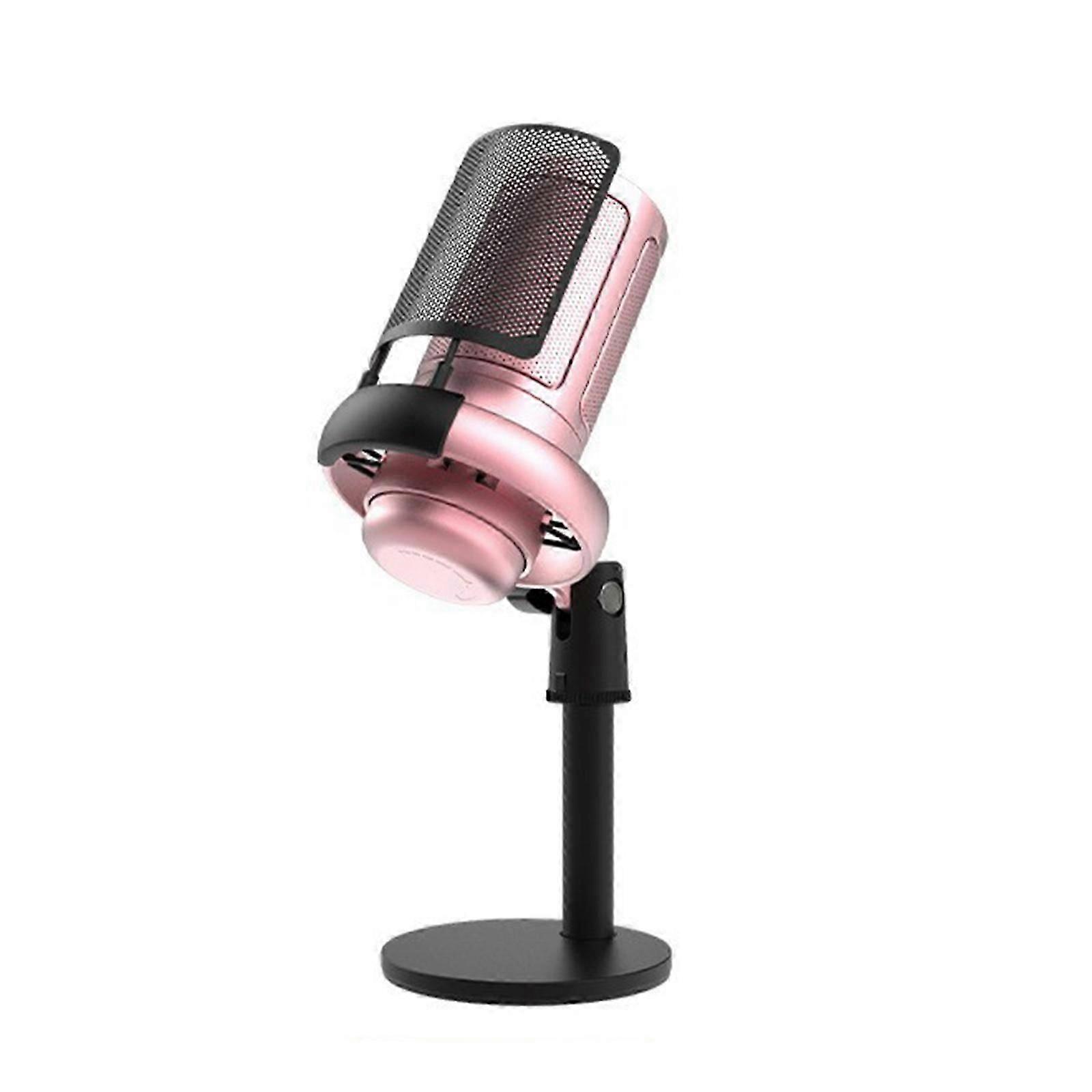 Gaming Microphone, USB PC Mic for Podcasts Videos, Streaming, Tripod Stand, Pop Filter, RGB Indicator, Shock Mount Compatible with PS4/5/PC