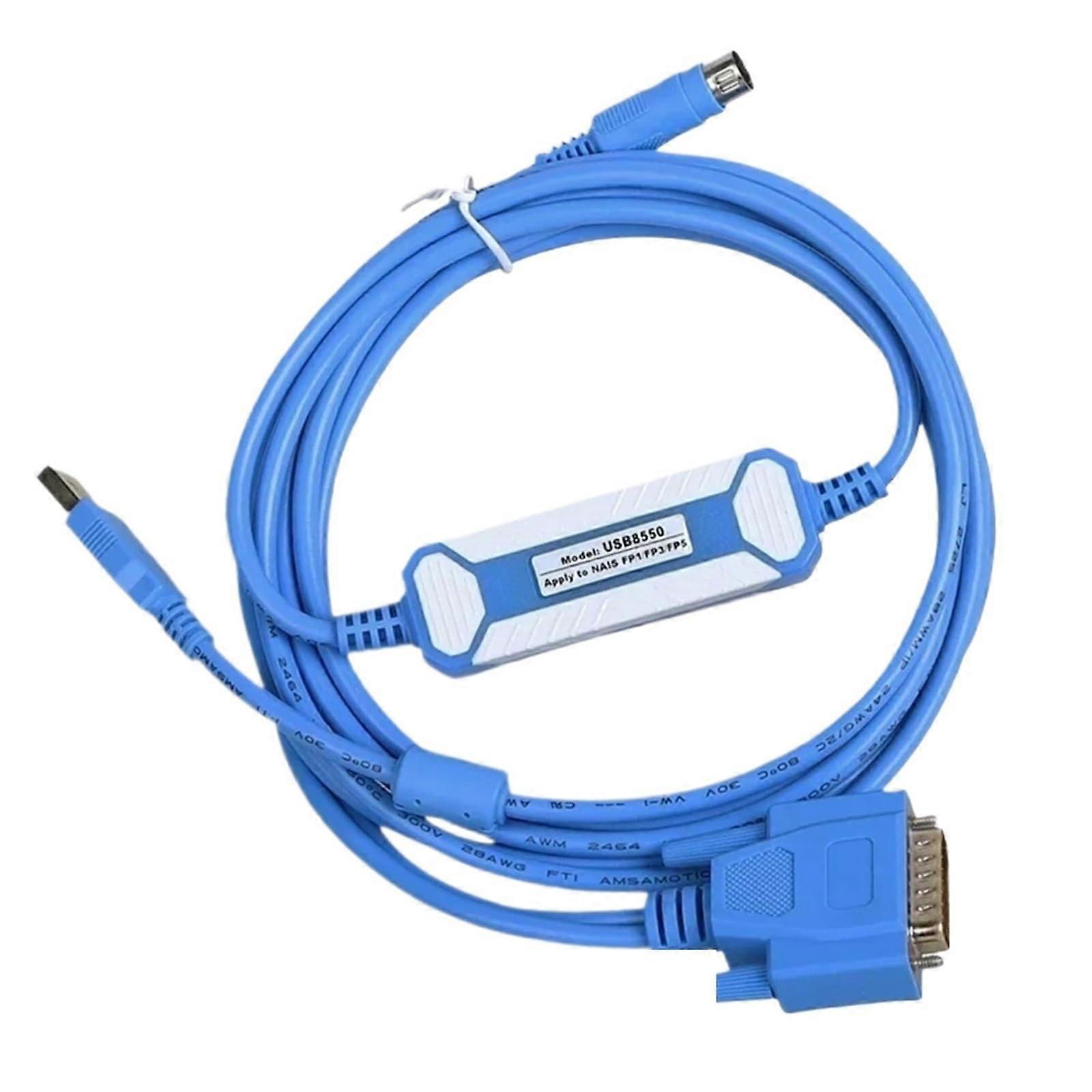 USB8550 Programming Cable for FP1 FP3 FP5 Series - Isolated Version USB-AFP8550 Download Line Compatible with Multiple Models