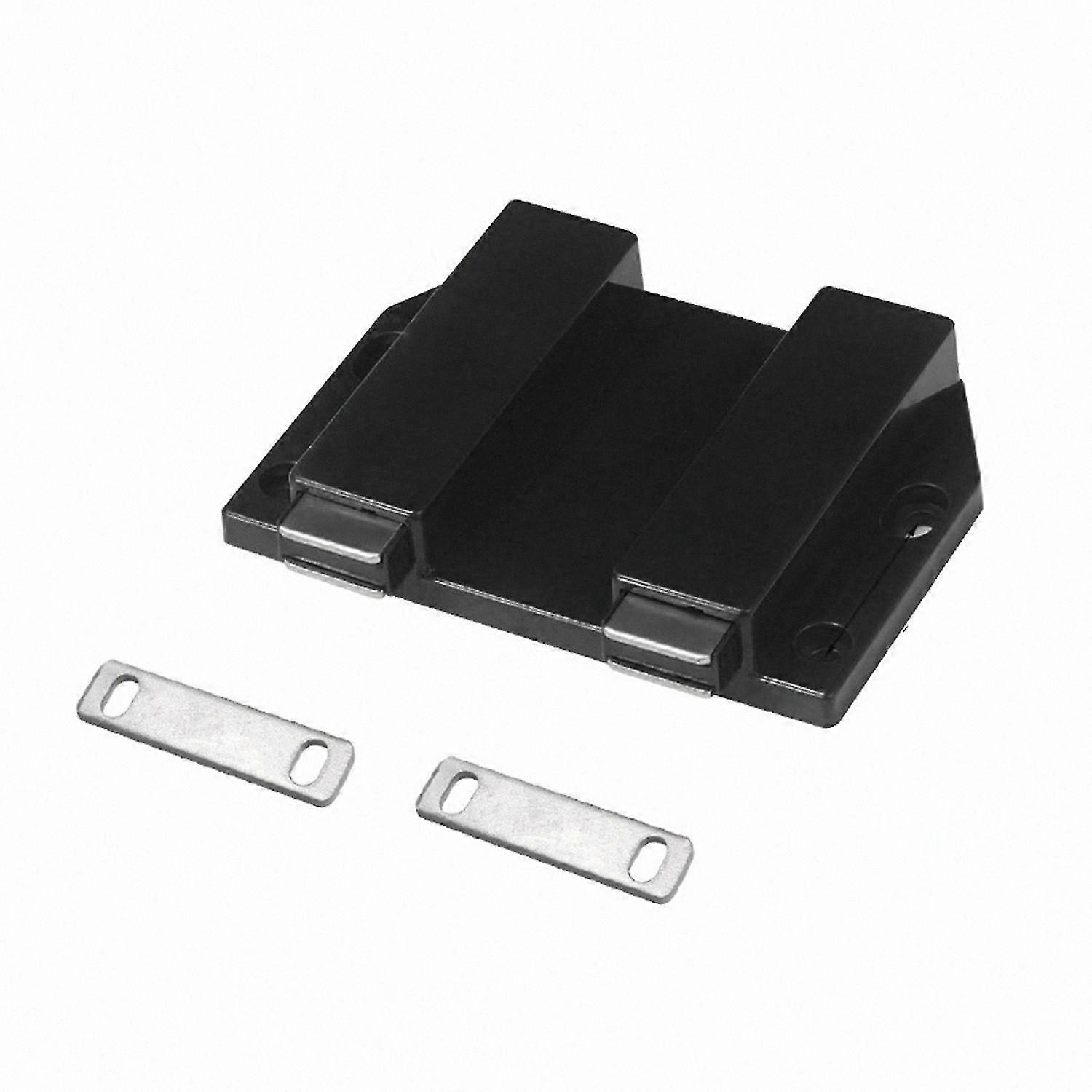 Heavy Duty Magnetic Push Latch for Cabinet Doors, Strong ABS Double-Sided Suction Mechanism for Push-to-Open Functionality