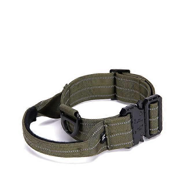Heavy Dog Collar Tactical Collar and Leash Set Adjustable Reflective for Medium and Large Dogs Hunting Gear