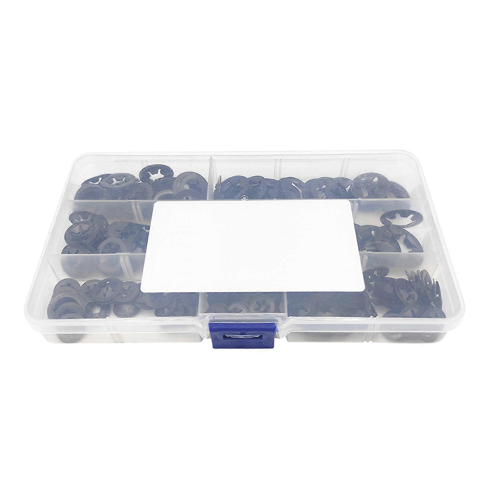 340Pcs Quick Release Inner Tooth Lock Washers Starlock Washers Assortment Starlock Washer Fasteners Maintenance Multicolor