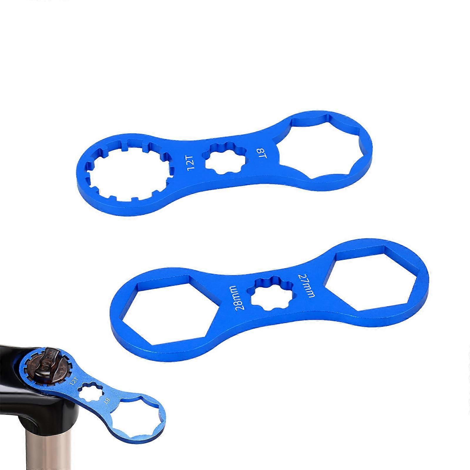 2pcs Bicycle Front Fork  Tool, Suspension Fork Keys, Bicycle Front Fork  Tool, Aluminium Alloy for SR Suntour XCR/XCM/XCT/RST