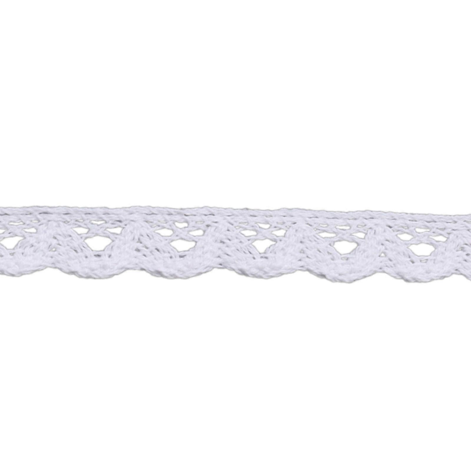 Multipurpose Handmade Lace Ribbon 1.5Inch Width Practical Cotton Materials for Crafting and Textile Projects  White