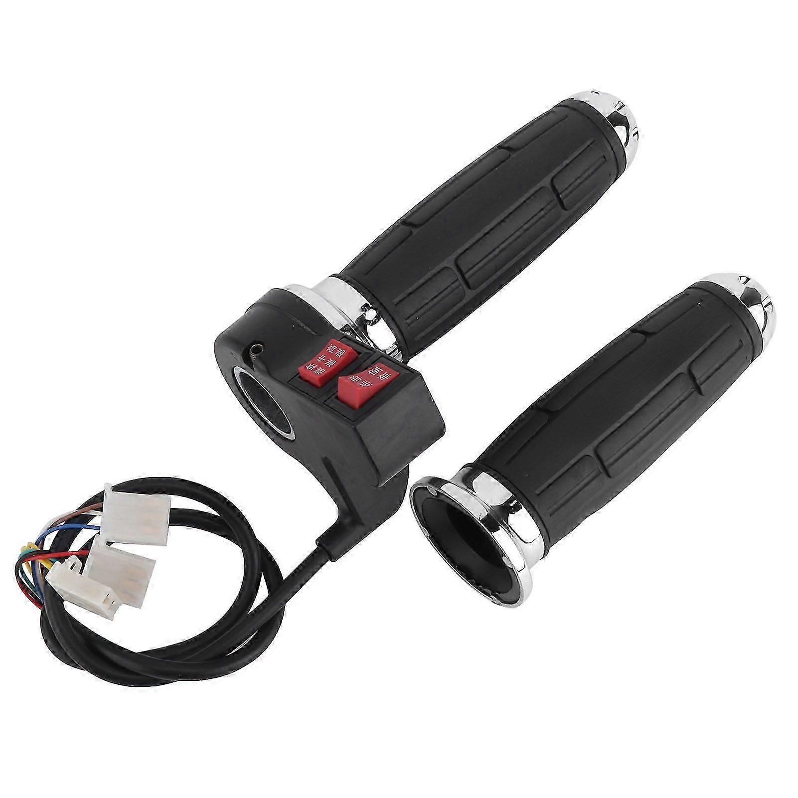 1 pair of 3 speed control throttle handle for electric bicycle with forward and reverse gears