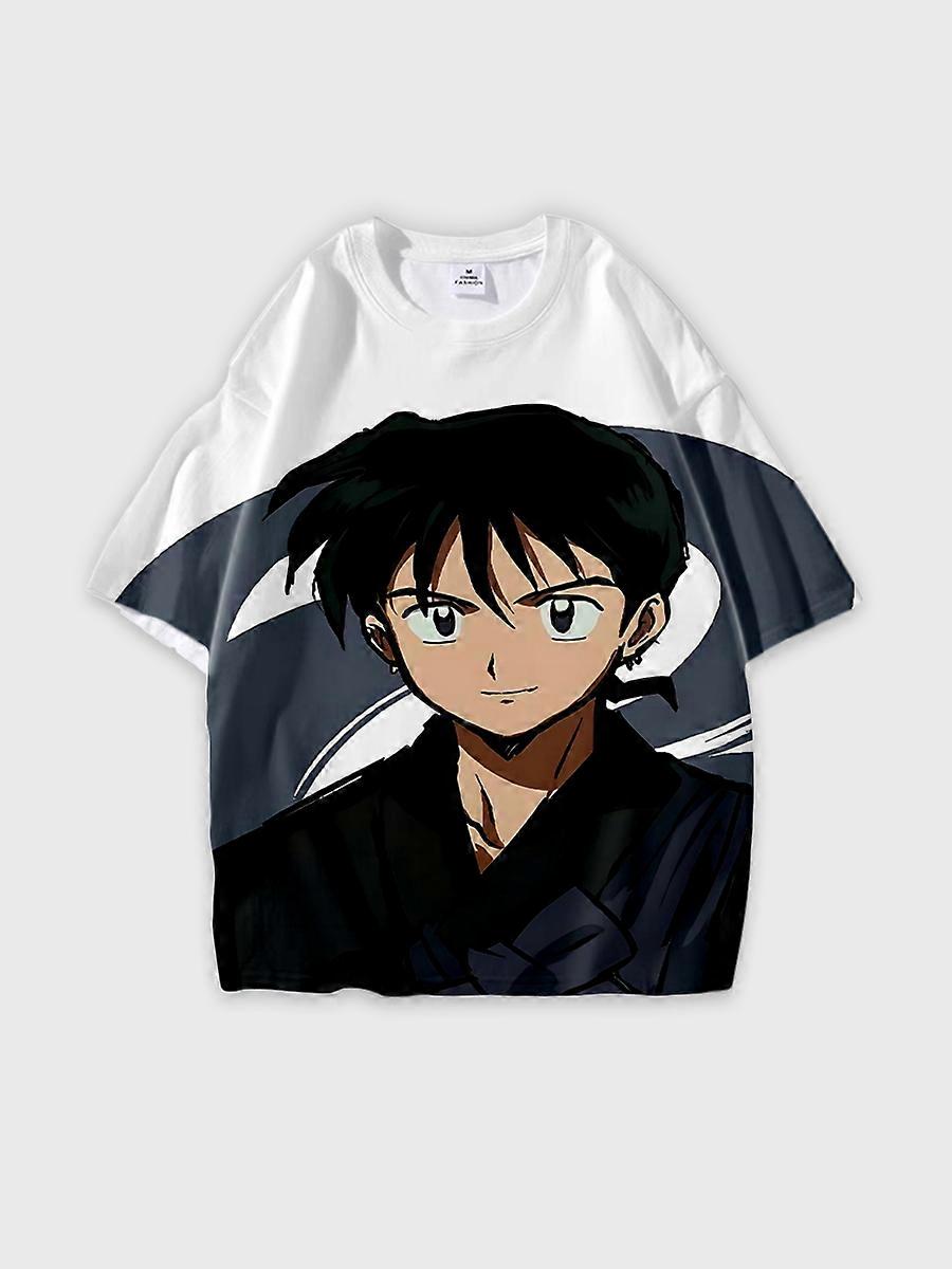 T-shirt round neck Role Pattern loose short sleeve D1272