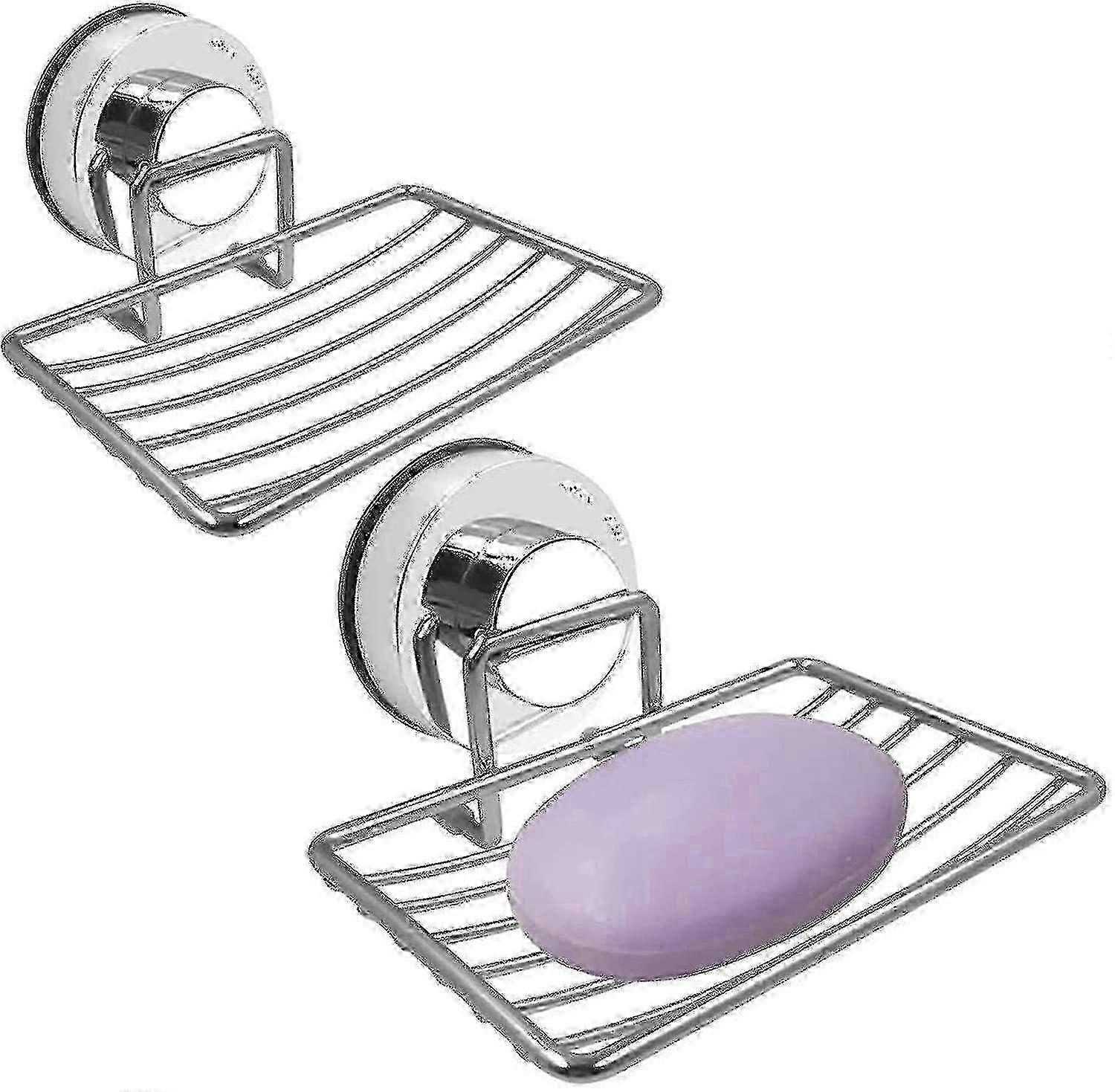 2-Pack Suction Cup Soap Dish & Sponge Holder for Bathroom & Kitchen - CHUN Durable Organizer & Space-Saving Solution
