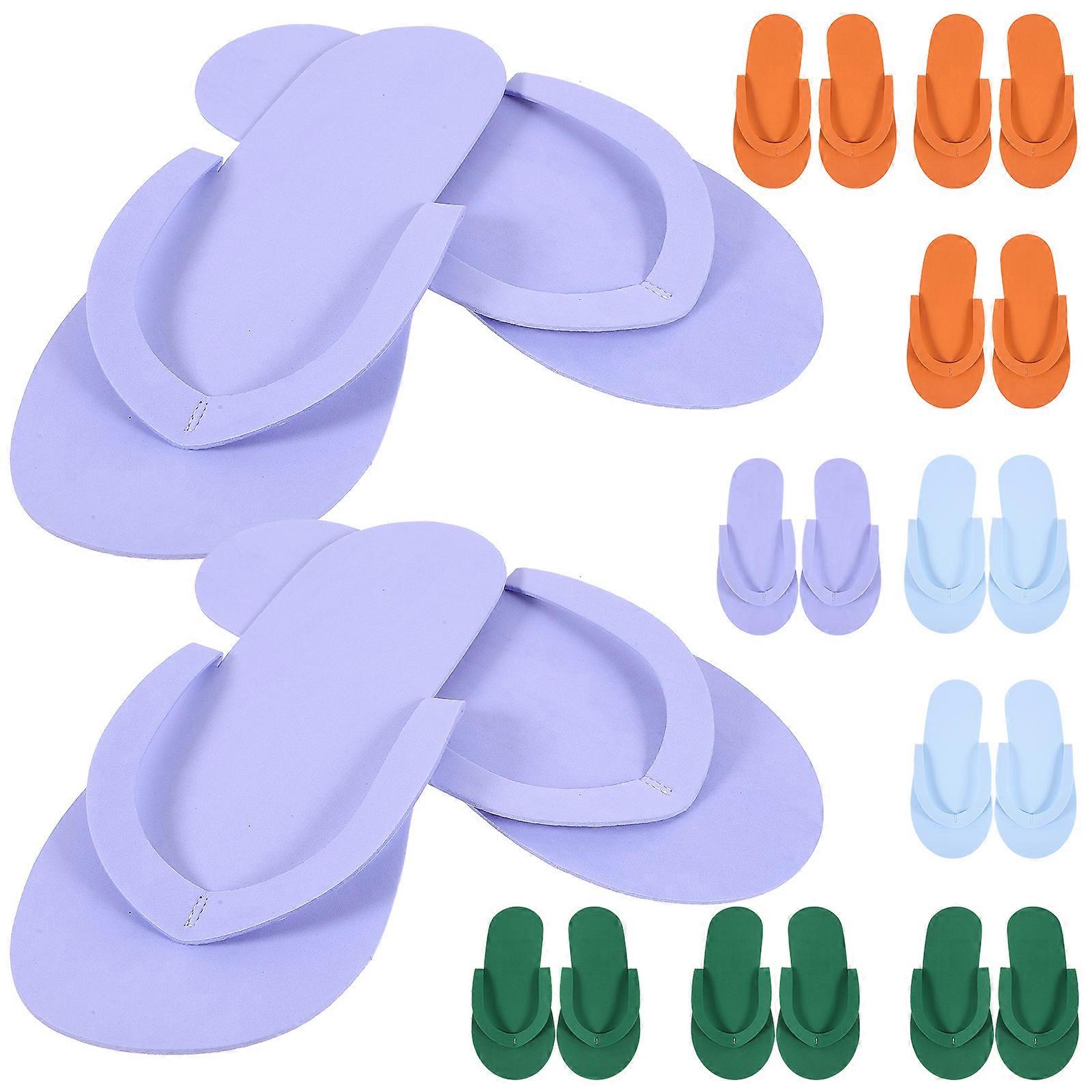 24 Pairs of Pedicure Slippers Disposable Slippers Spa Slippers Hotel Slippers Women Guest Slippers for Spa