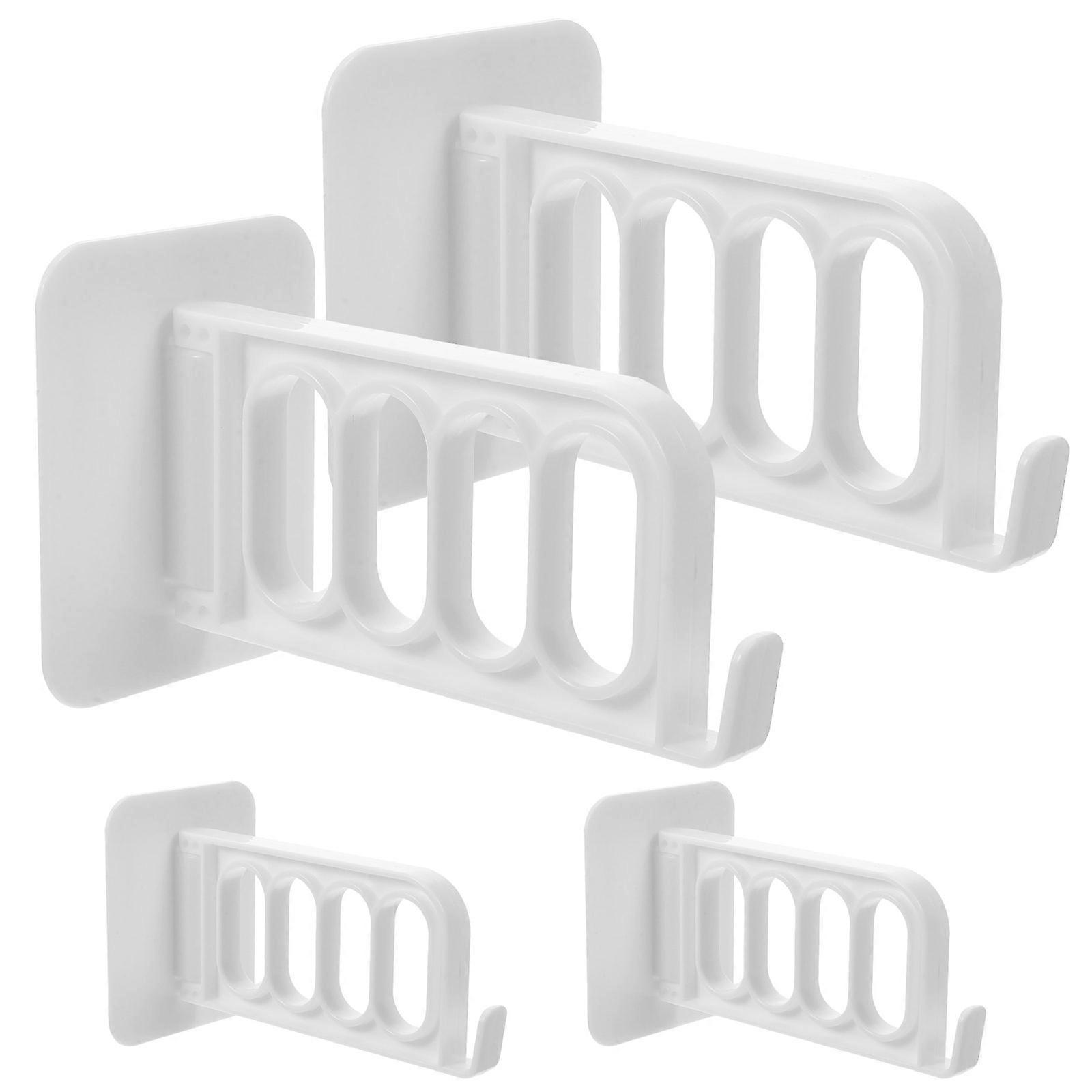 4pcs Foldable Adhesive Clothing Drying Hangers for Garment Drying Holders