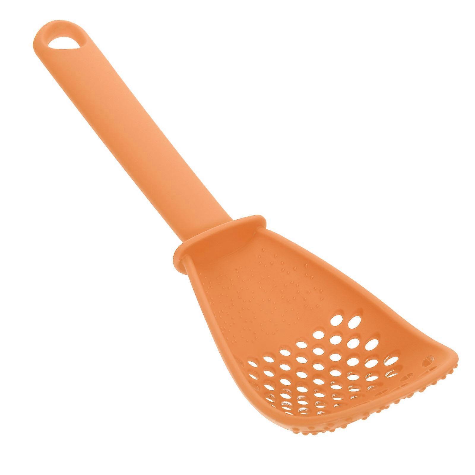 Plastic Colander with Multi Function Cooking Grinding Spoon Skimmer and Scoop