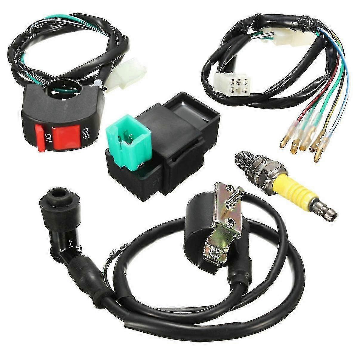 Starter assembly for 50cc 90cc 110cc with high voltage spark plug