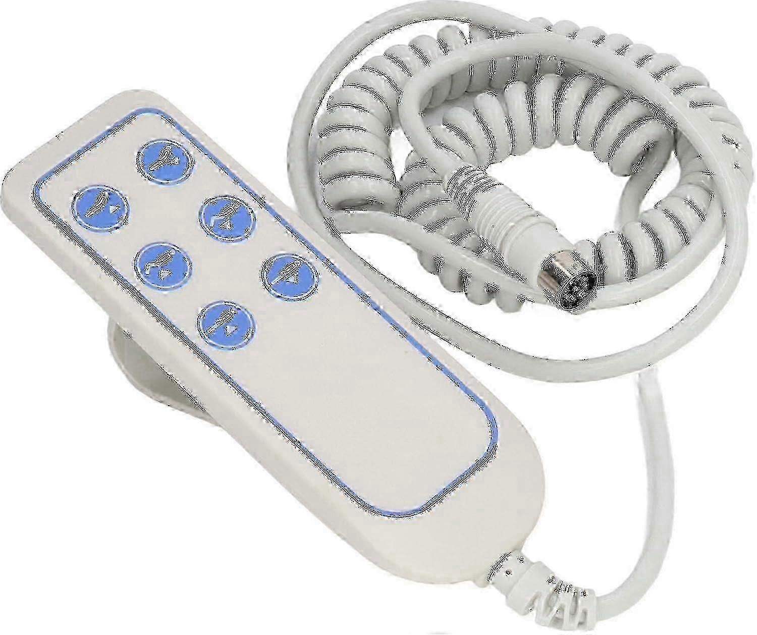 Télécommande de lit d’hôpital de moteur, remplacement de la télécommande universelle à 6 boutons avec 8 broches pour lit de levage