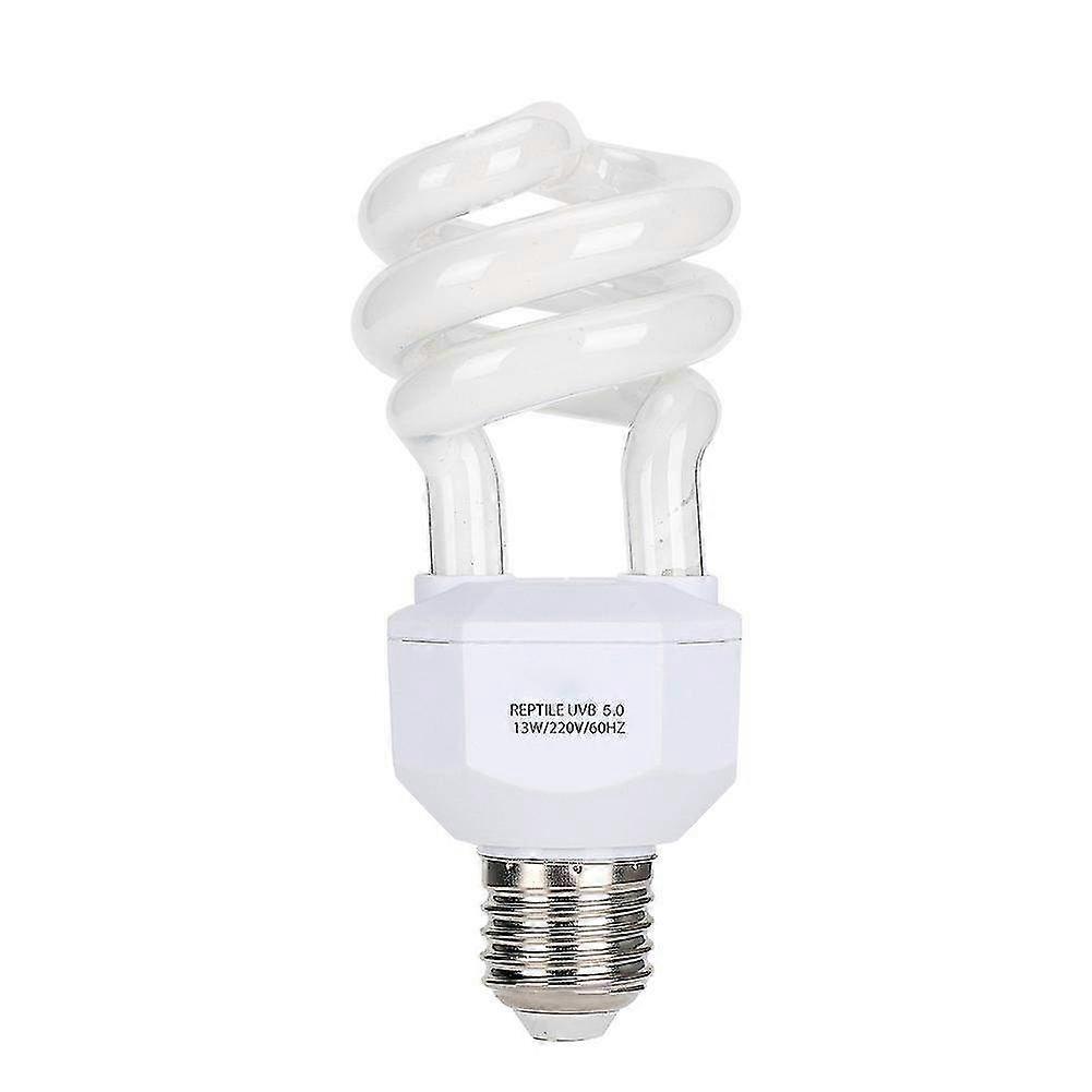 13W UVB Energy Saving Reptile Light Bulb for Tortoise, Snake & Lizard - 220V Terrarium Lamp for Optimal Pet Health