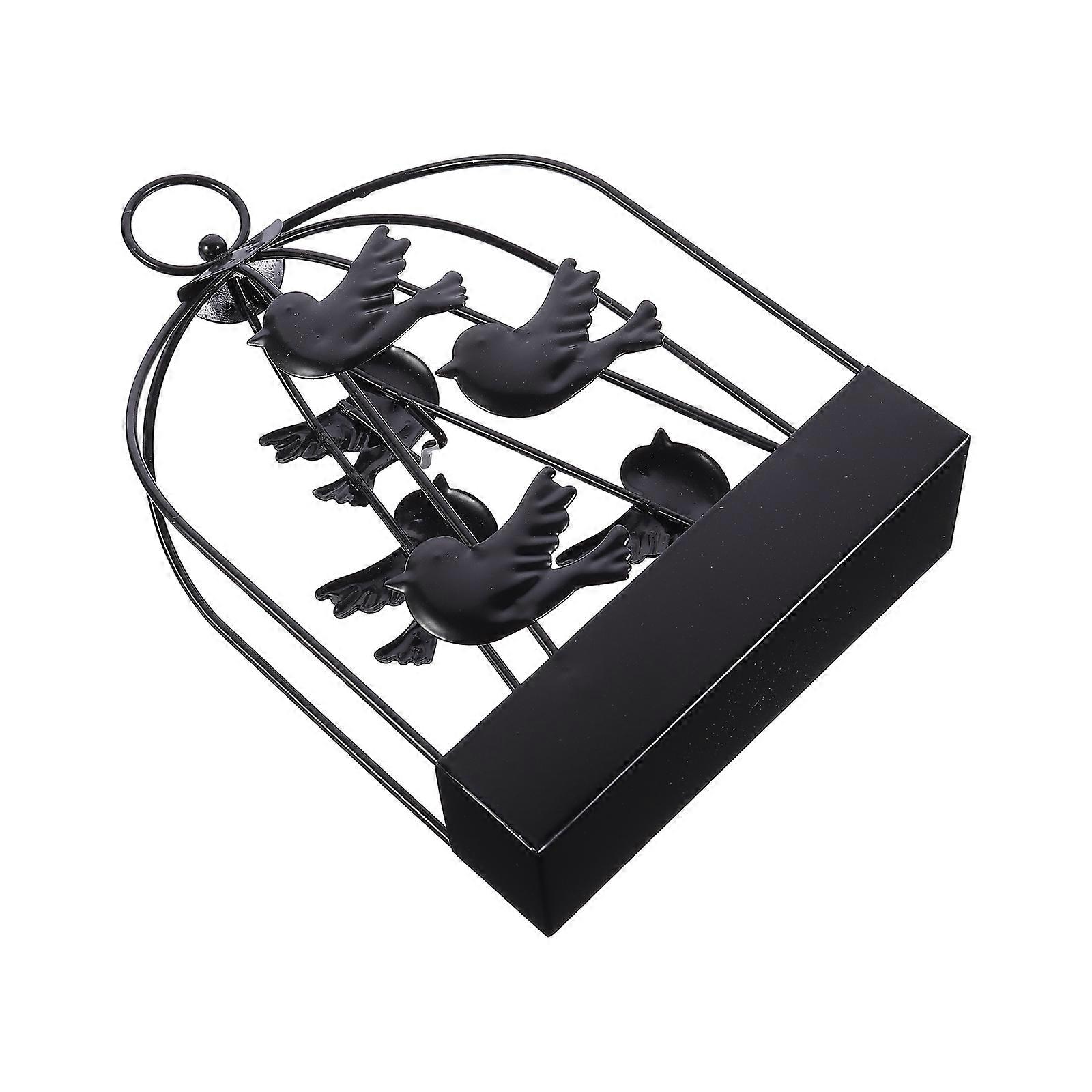 Home Decor Mosquito Burner With A Charming Birdcage Design Perfect For Indoor Use In Classic Black 1Pack