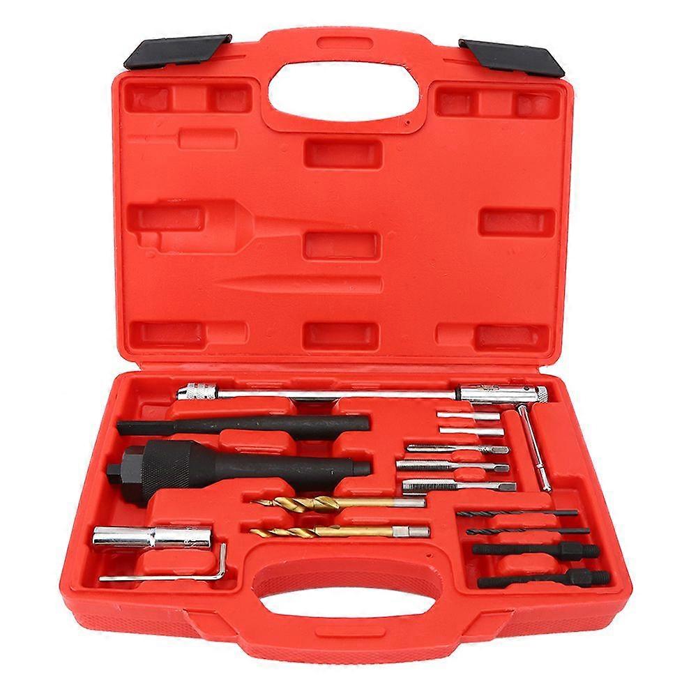 Glow plug extractor tool set 16pcs 1/4in 28 UNF