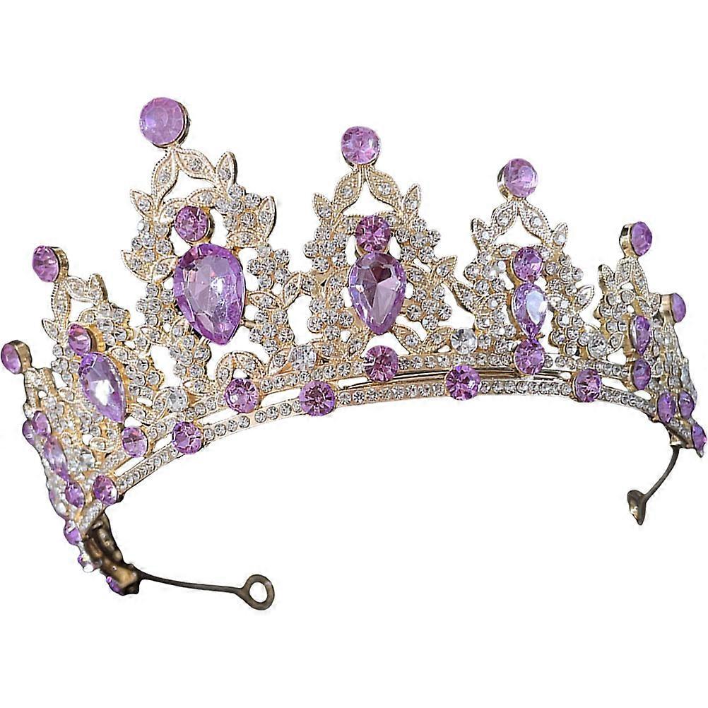 Elegant Bridal Headdress with Crystal Design for Wedding and Decor Lightweight Zinc Alloy Multi Color