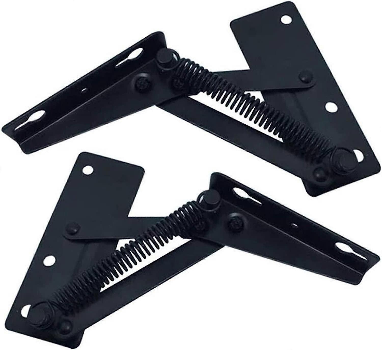 2 Pieces Adjustable Angle Mechanism Hinge Metal Steel Black Sofa Bed Bedding Hardware Small DualPurpose Hinge Bracket