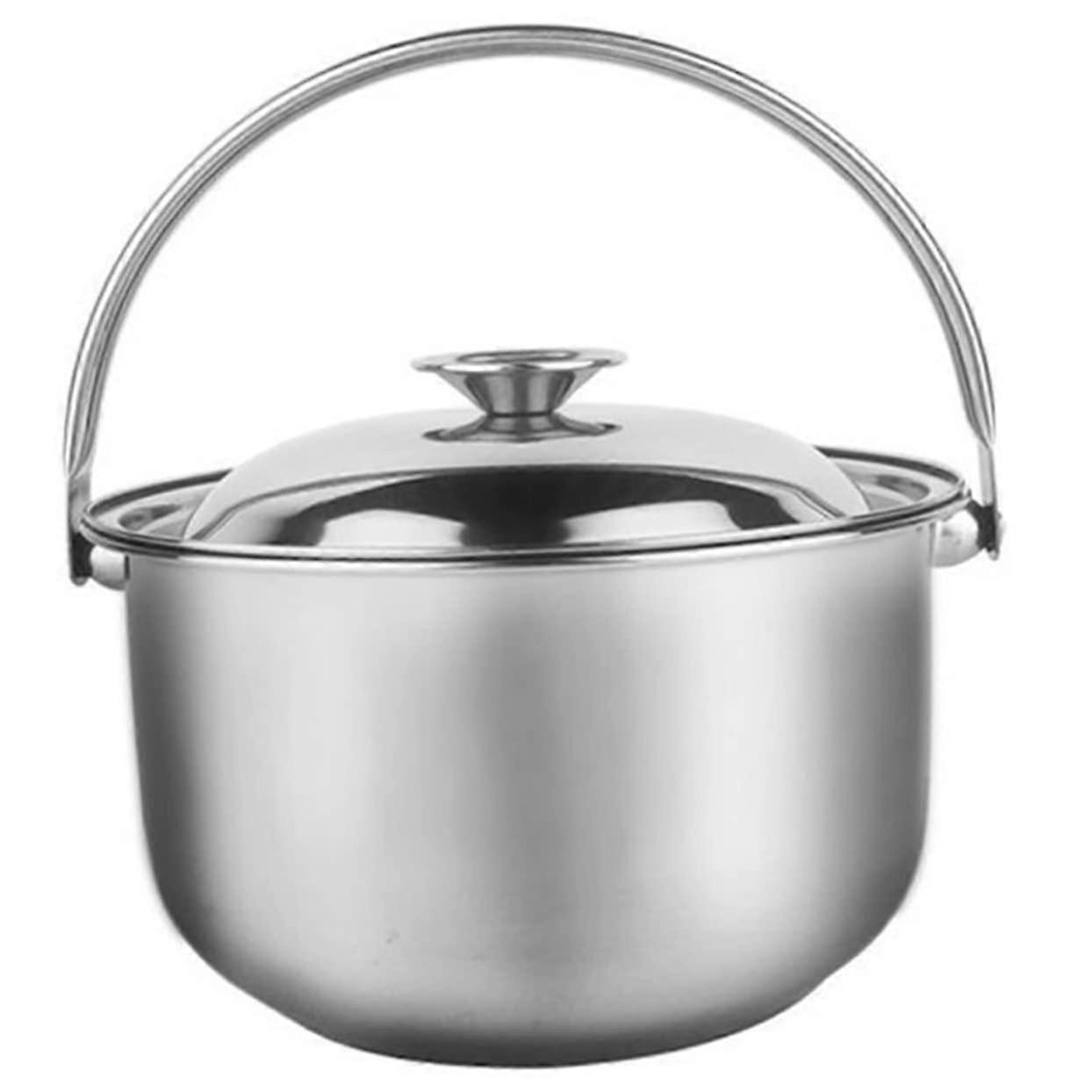 Multifunctional soup pot with lid, heatresistant cooking pot for household and restaurant use.