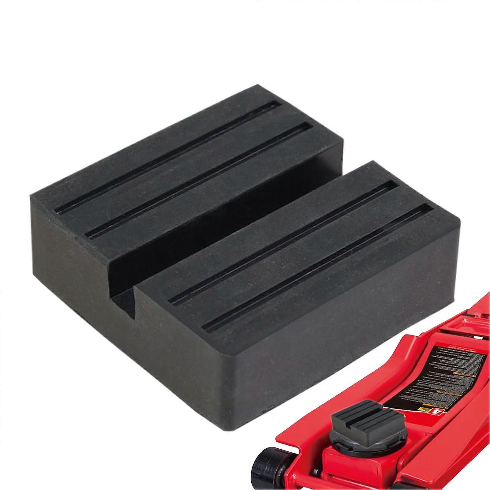 Bodenwagenheber-Pad | Rail Clamp Adapter, Square Durable Support Block, Anti-Slip Rail Repair Tool, Floor Jack Pad for Floor and Beams Lifting