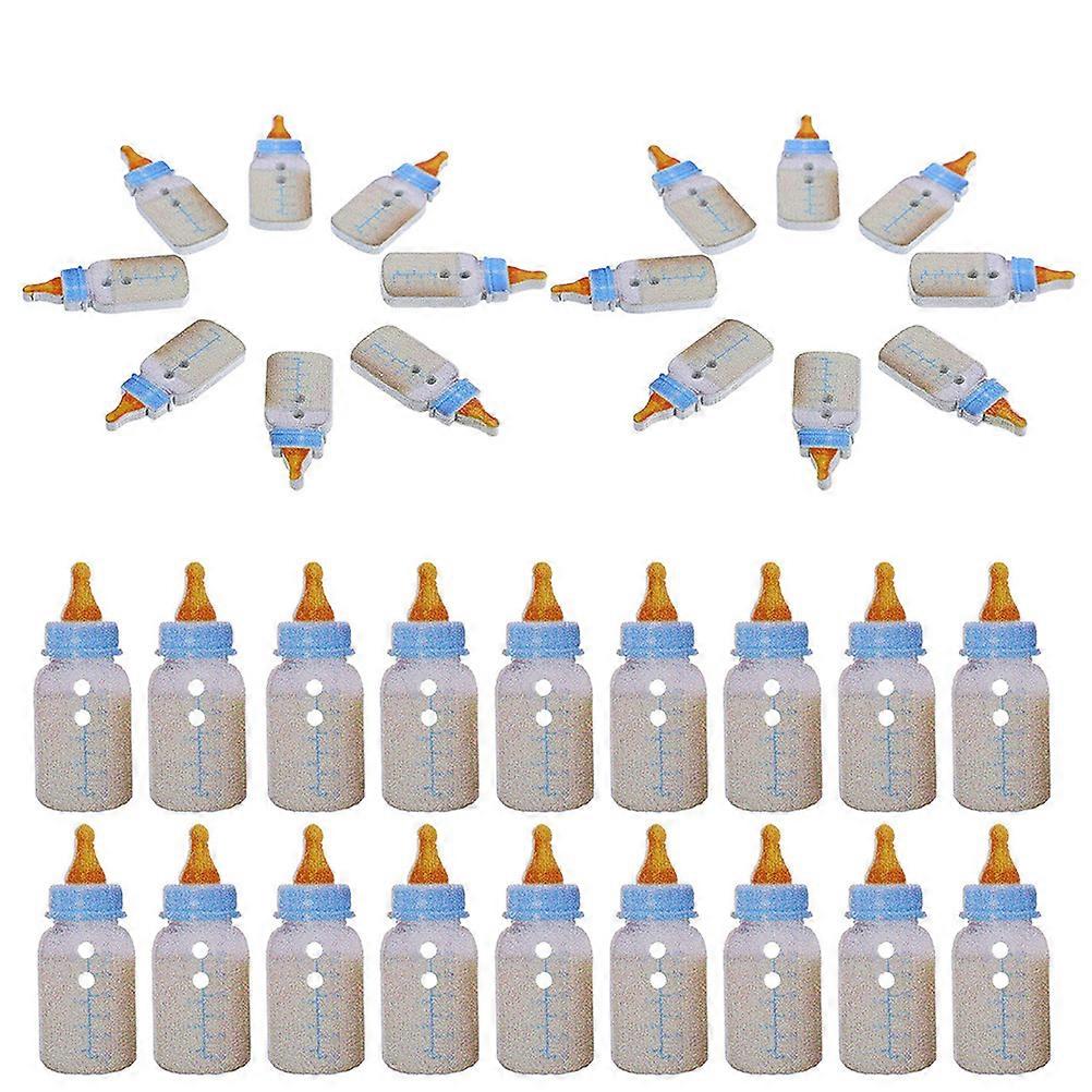 50Pcs Cute Wooden Modeling Buttons for DIY Clothes Sewing Multi Function