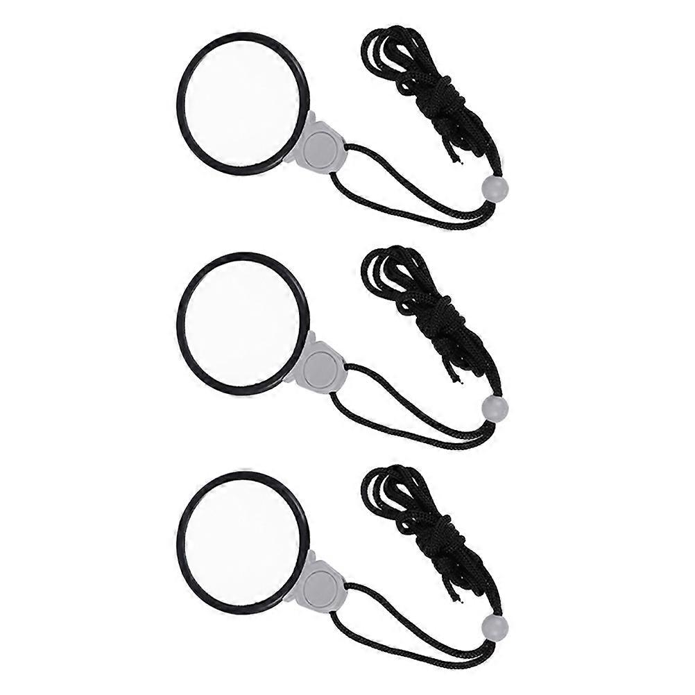 3pcs Hanging Magnifying Portable Magnifiers for Adults – Comfortable Design Explore Magnifier for Reading and Nature Exploration