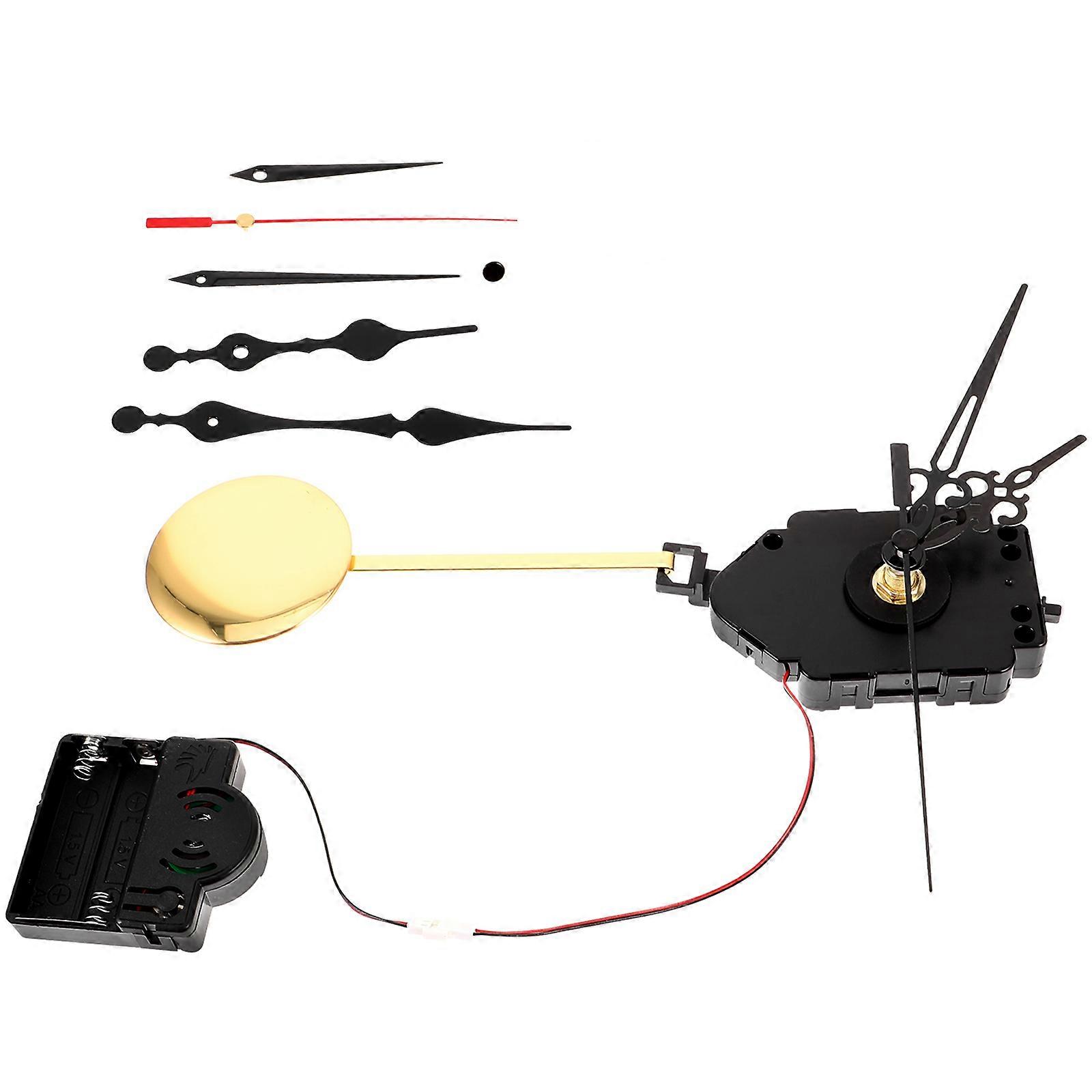 DIY Pendulum Clock Movement with Chime Music Box 1 Set Assorted Color for DIY Use Metal