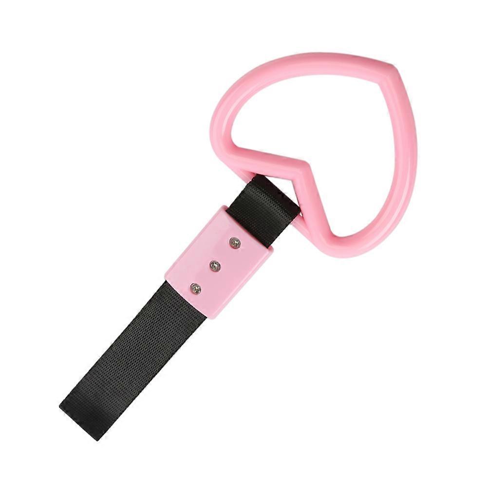 Modified Bumper Warning Ring Car Bumper Warning Decor Vehicle Accessories Heart Shape Pink 1Pcs Practical And Durable