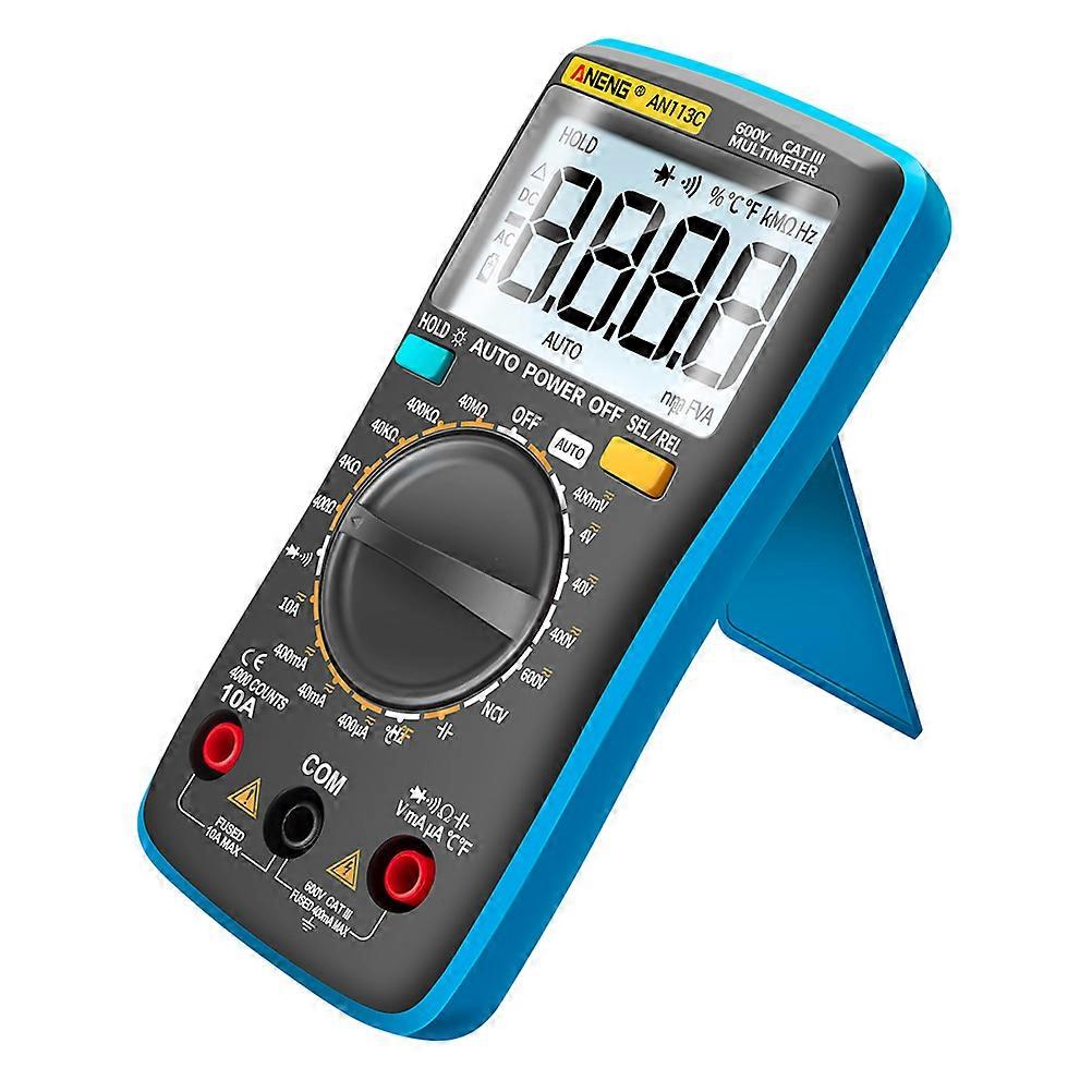 Digital Multi Meter 1Pcs Small Rectangular Electric Tester For Electrical Inspection In Blue ABS Material