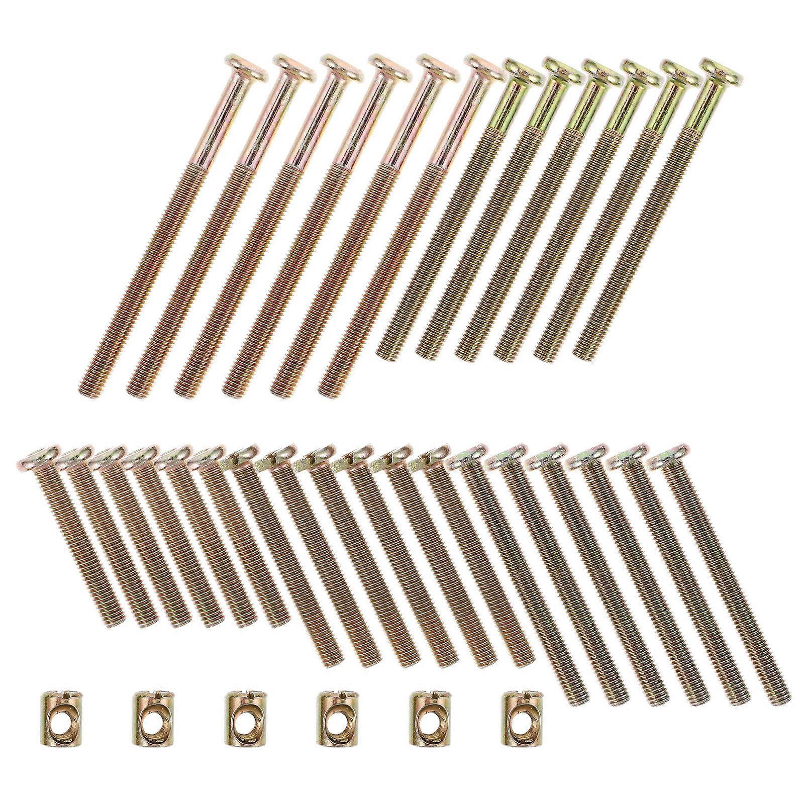 Screws With Bolts Kit For Home Use And Workshop Use With Golden Copper Alloy Material 51Pcs
