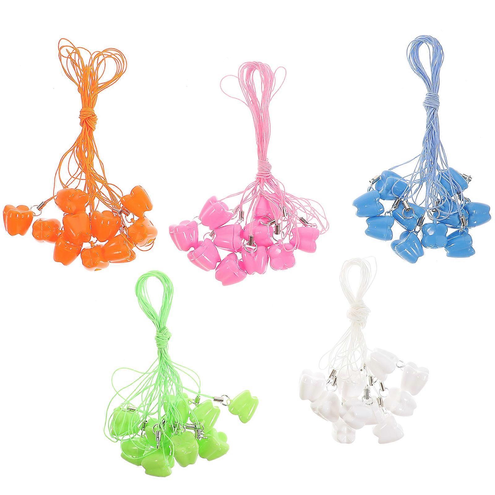Baby Tooth Fairy Box 50Set Unique Shape Assorted Color Storage For Parents Celebrating Baby Growth
