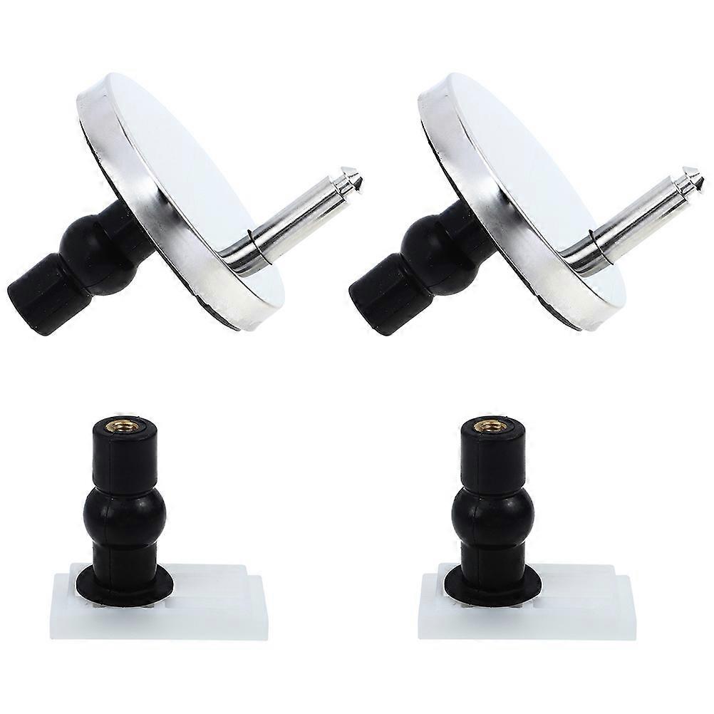 Rectangular Toilet Seat Bolt Kit For Bathroom Installation Assorted Color Practical Metal Plastic Rubber Fixing Accessory 1Set