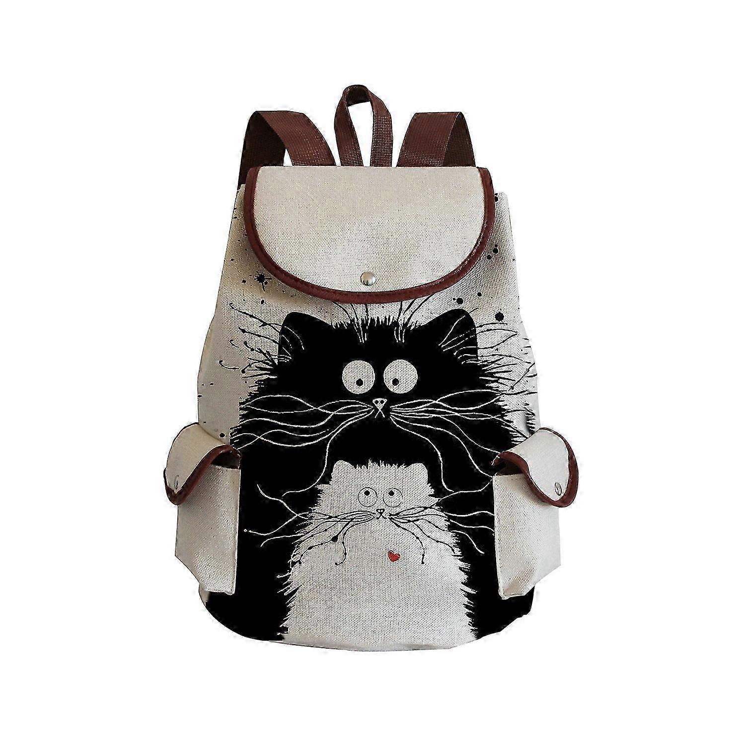2025 Double Pocket Large Capacity Printed Backpack